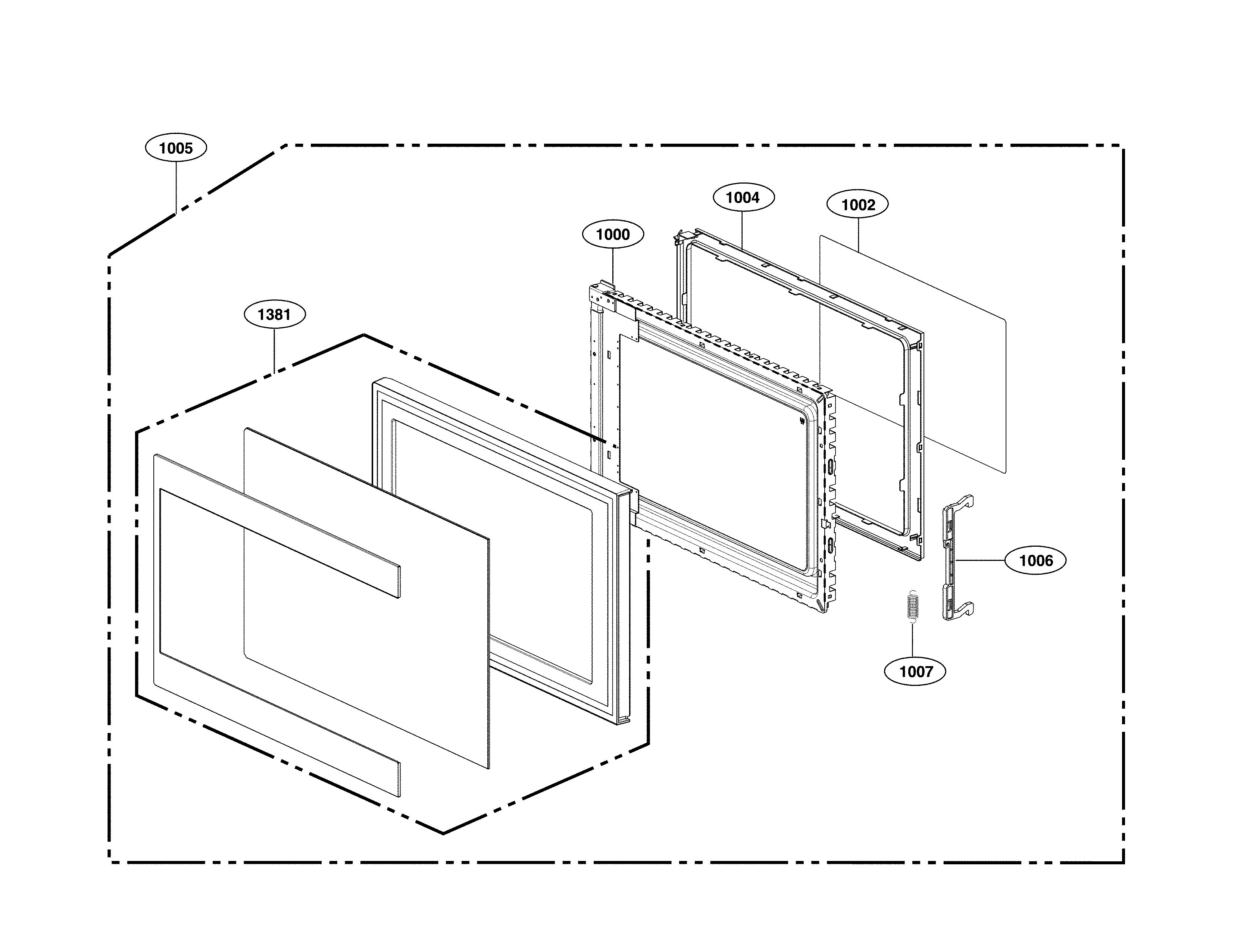LG LMC2075ST/00 door parts diagram