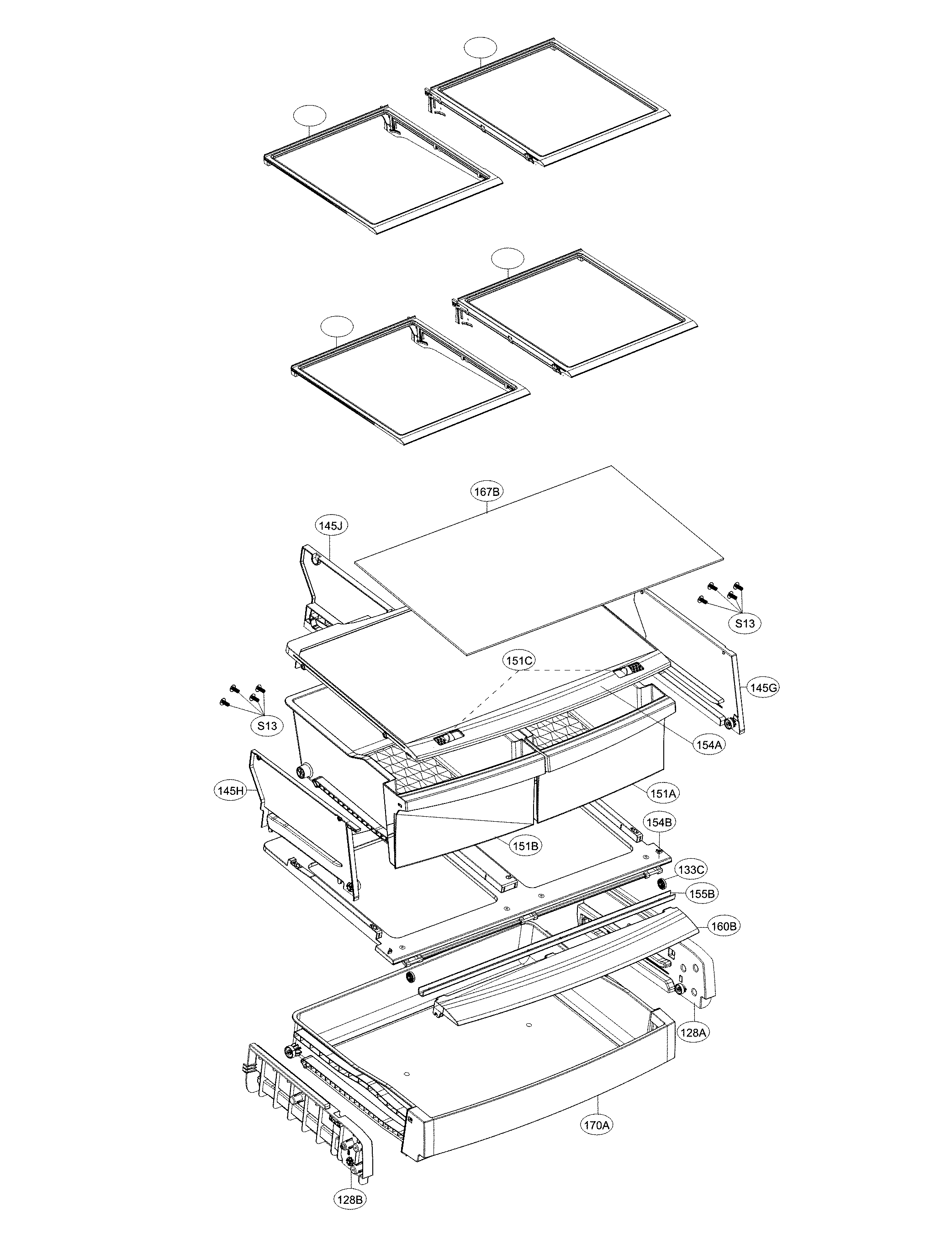 LG LFCS22520S/01 refrigerator parts diagram