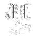 LG LFDS22520S/00 door parts diagram