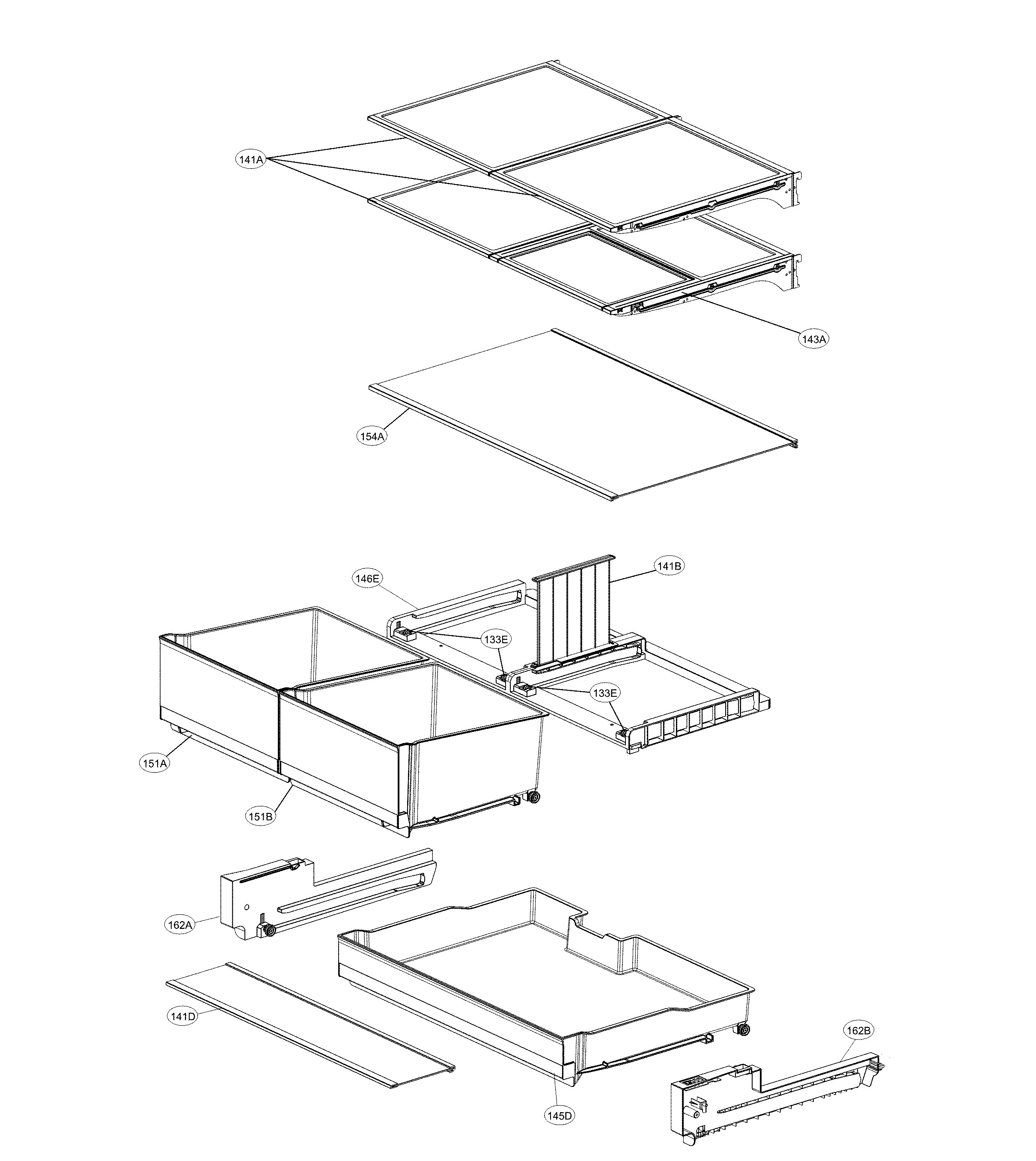 LG LRFXC2406S/00 refrigerator parts diagram