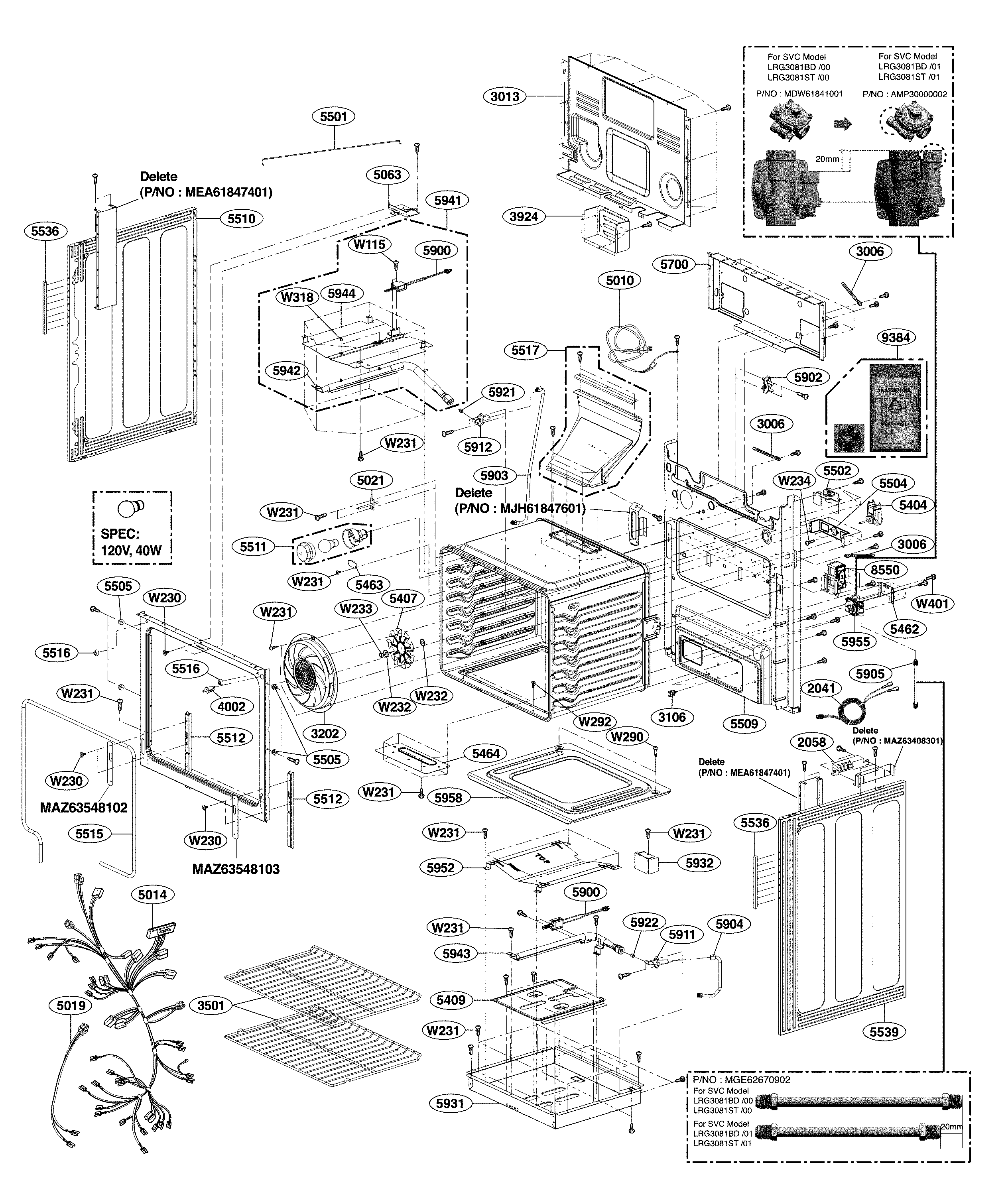 LG LRG3081ST/01 cavity diagram