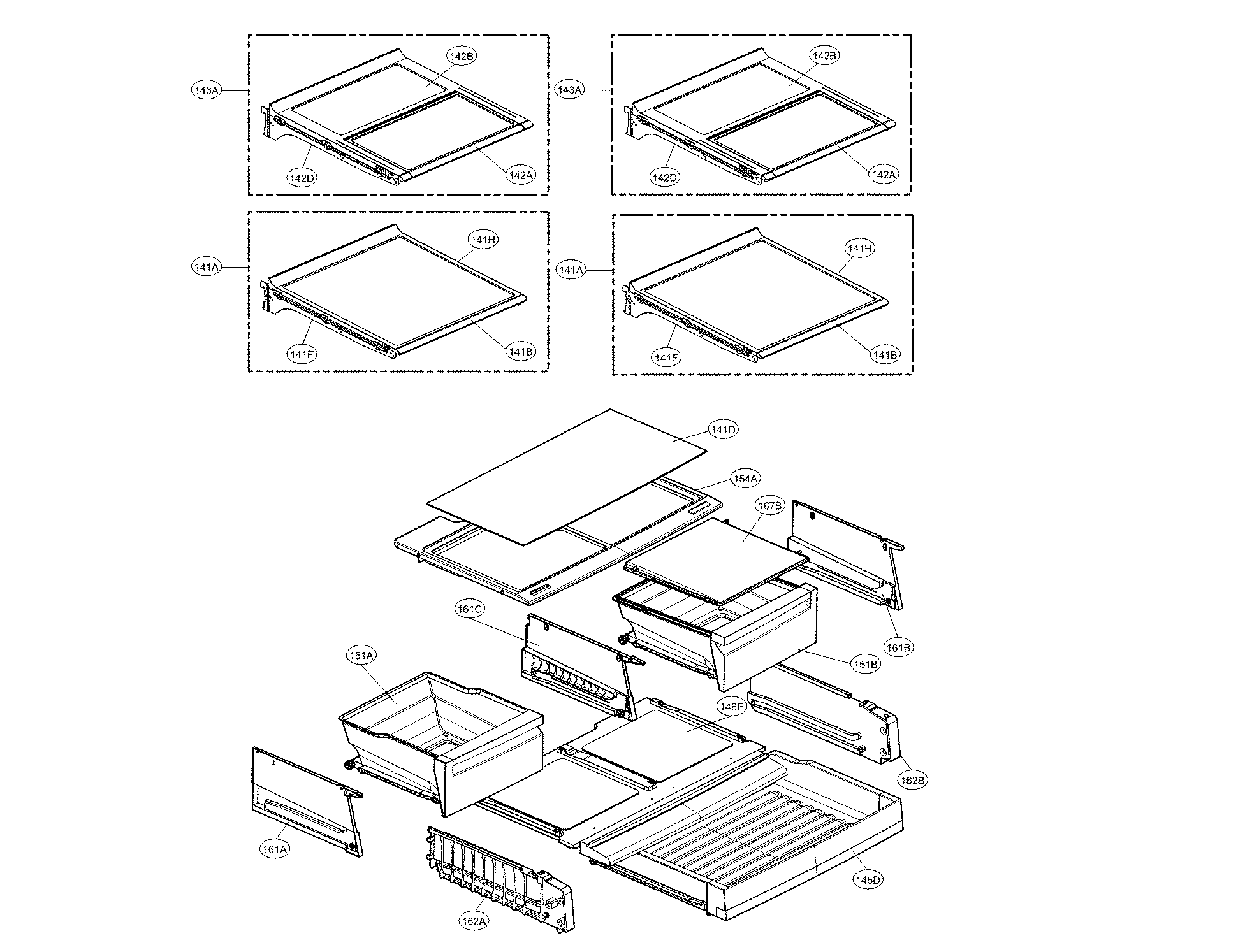Kenmore Elite 79572043315 refrigerator parts diagram