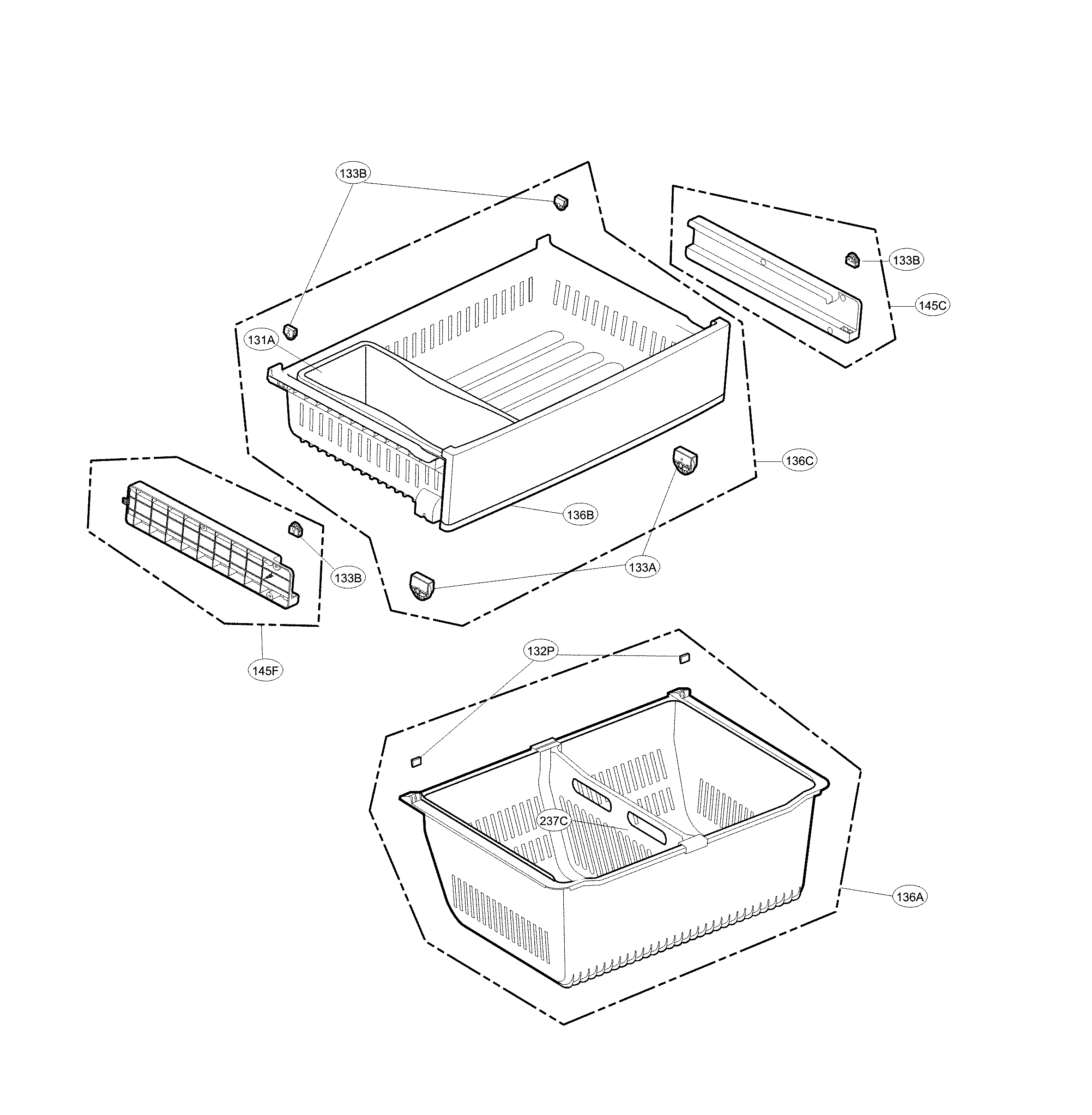 LG LFXS27566S/00 freezer parts diagram