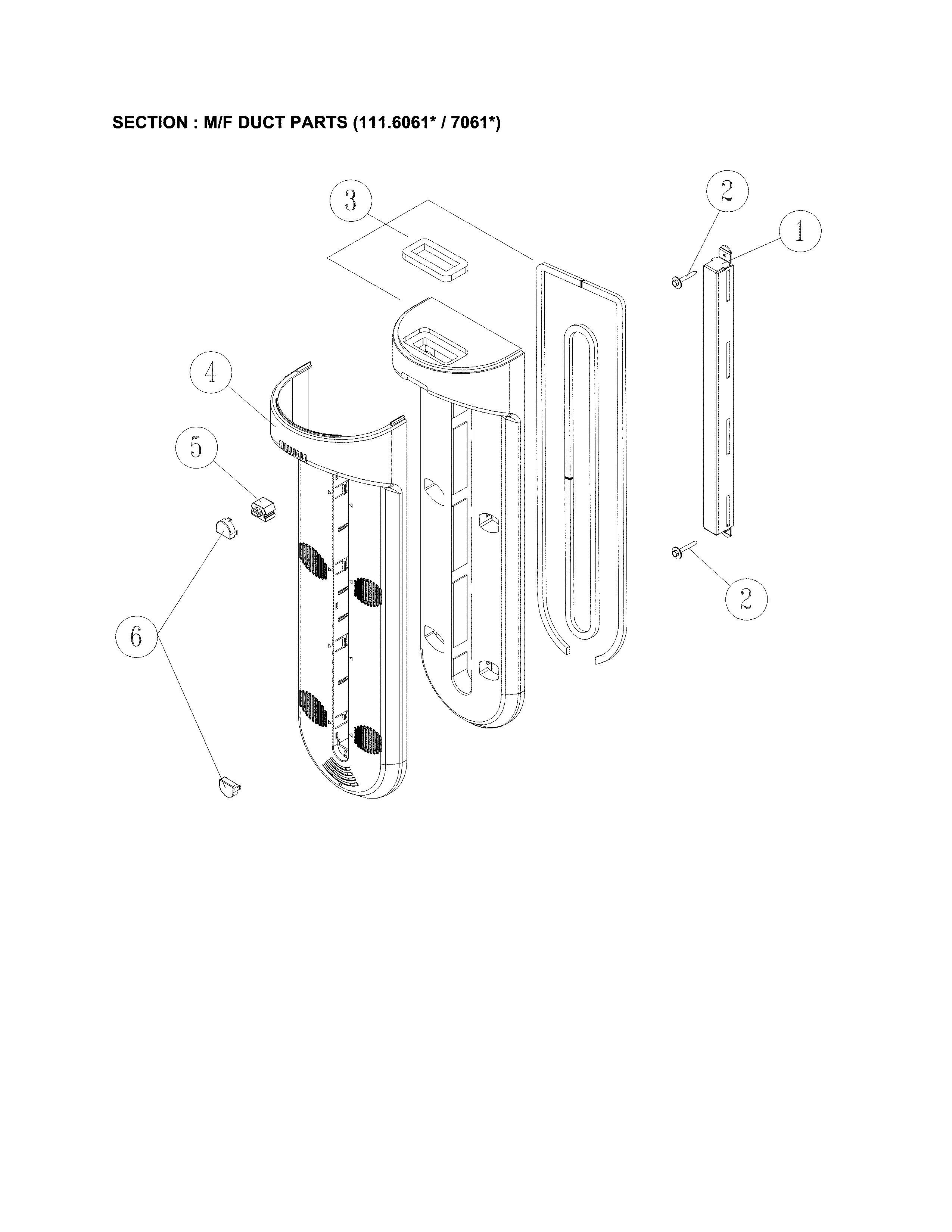 Kenmore 11170615910 m/f duct diagram