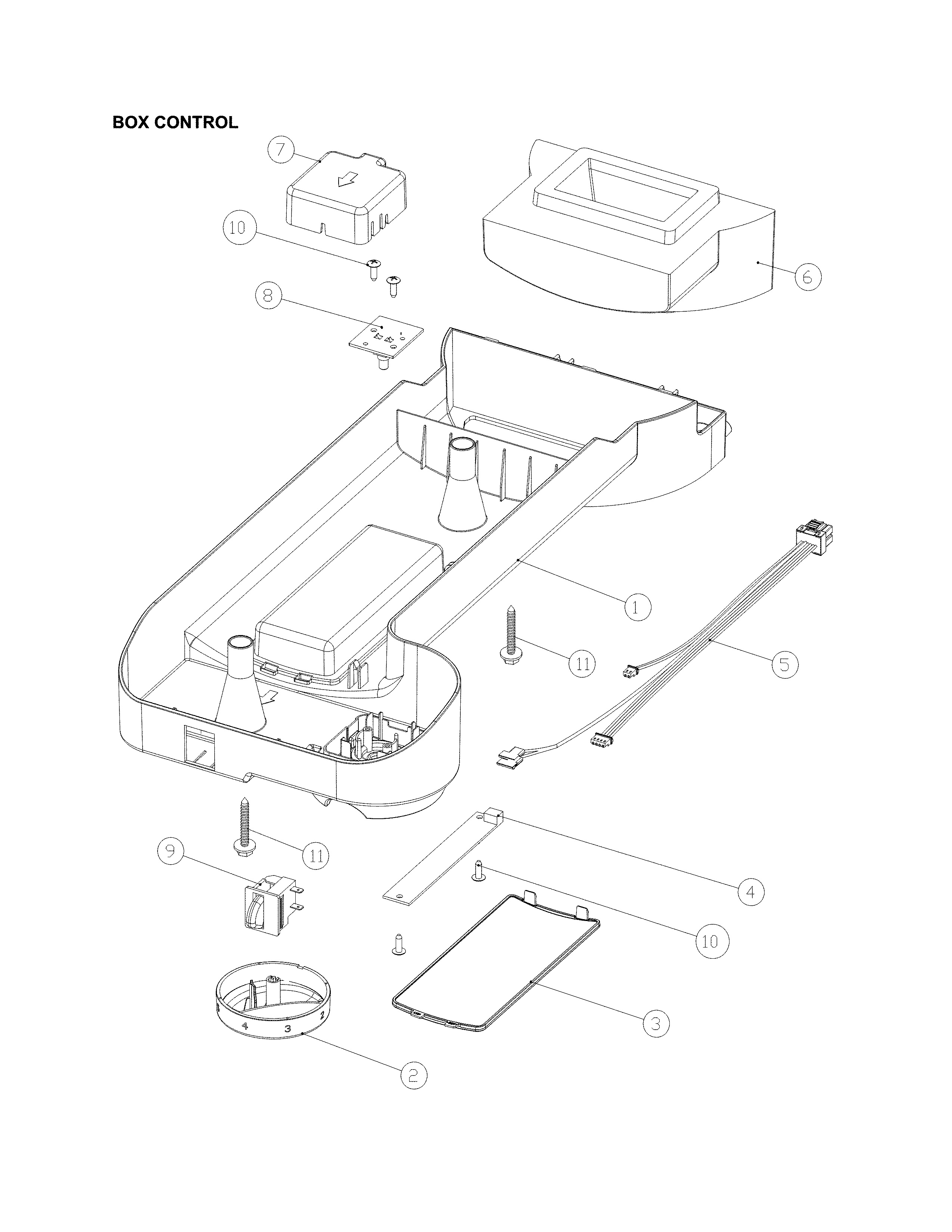 Kenmore 11170712910 box control diagram