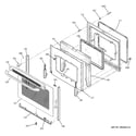 GE JBP25BM2WH door diagram