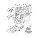 GE JBP78AB2AA body & drawer parts diagram