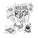 GE JBP85WB2WW body & drawer parts diagram