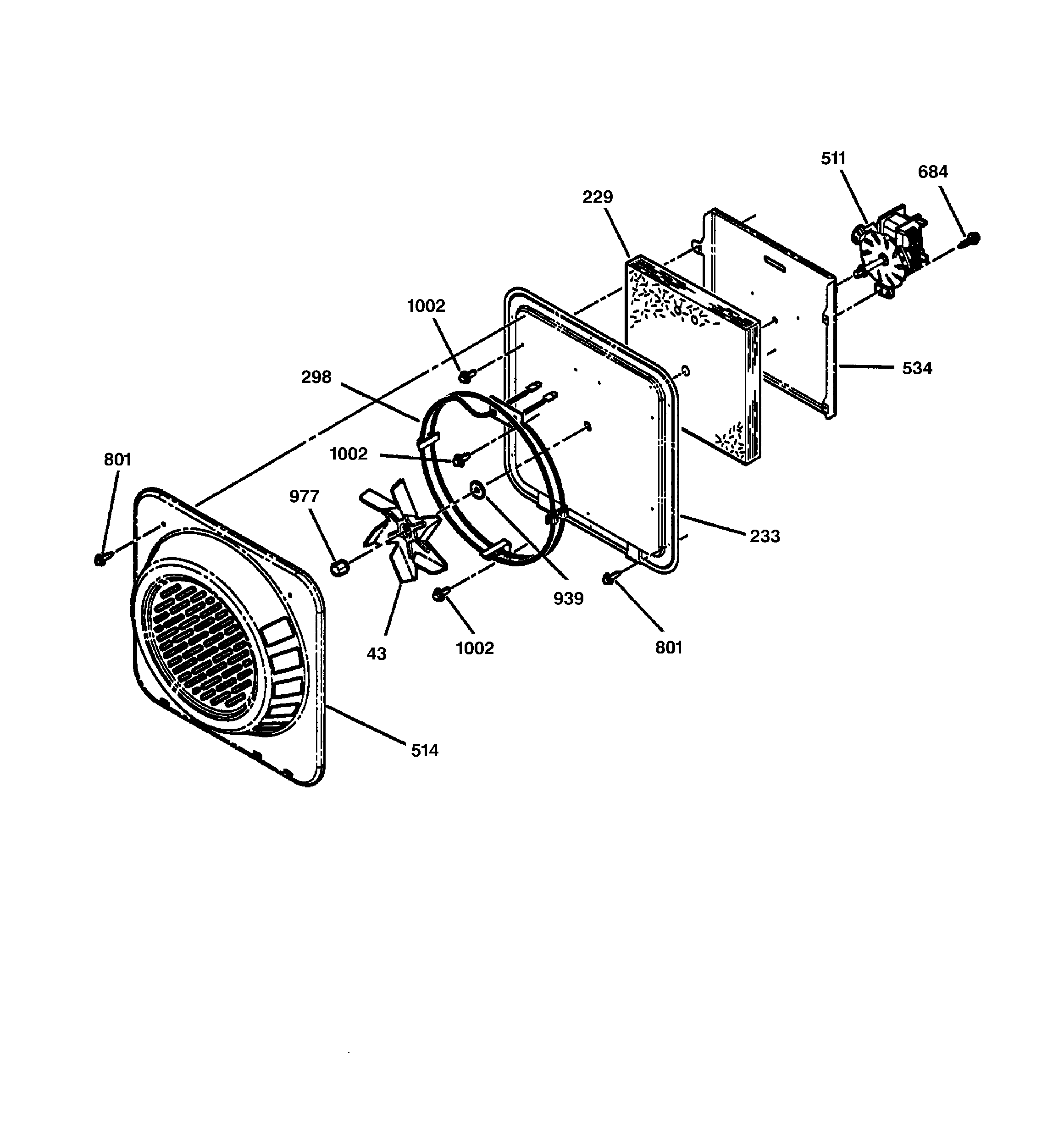 GE JBP85CB2CC fan diagram