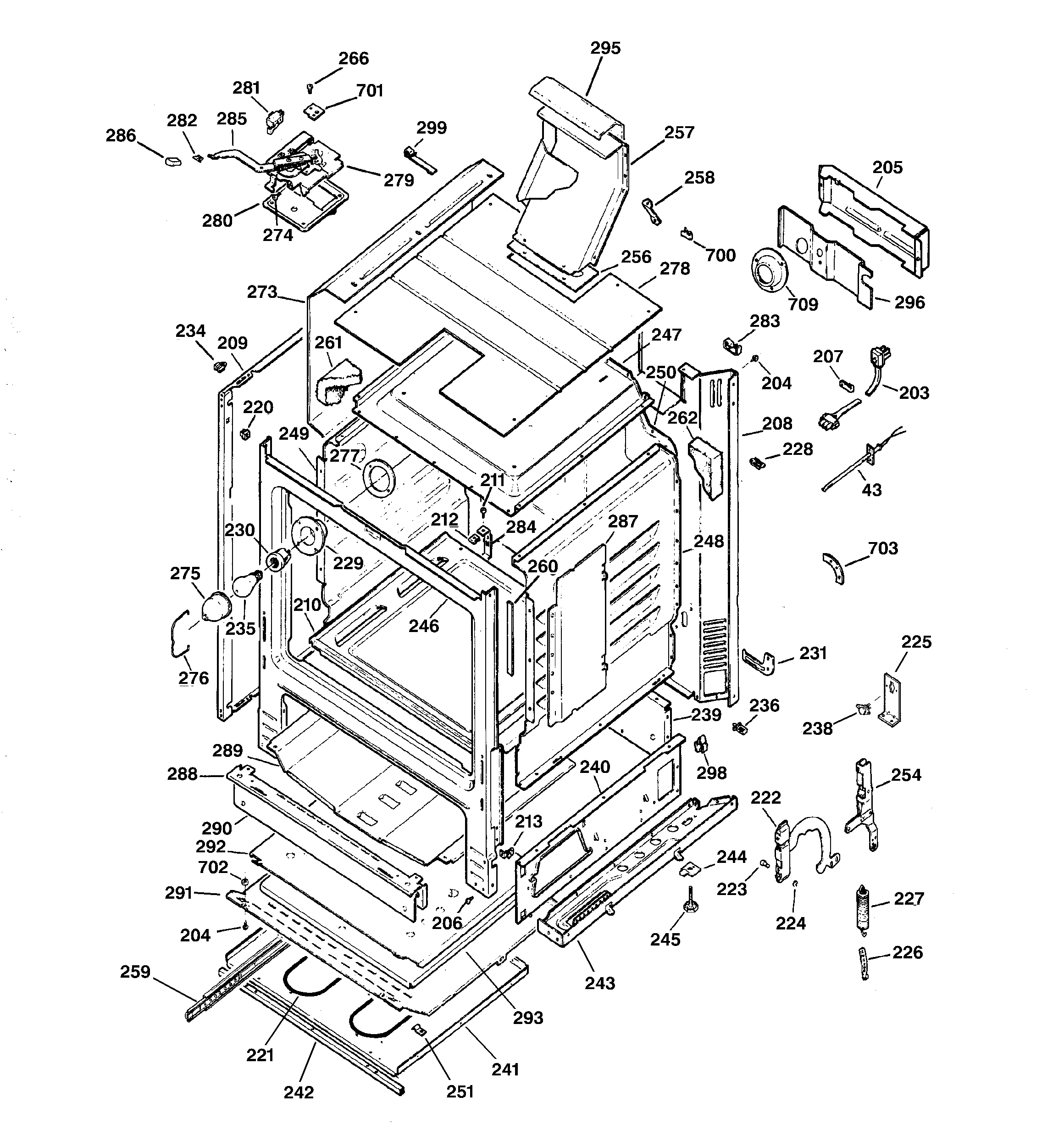 GE JGBP79CEB1CC body parts diagram