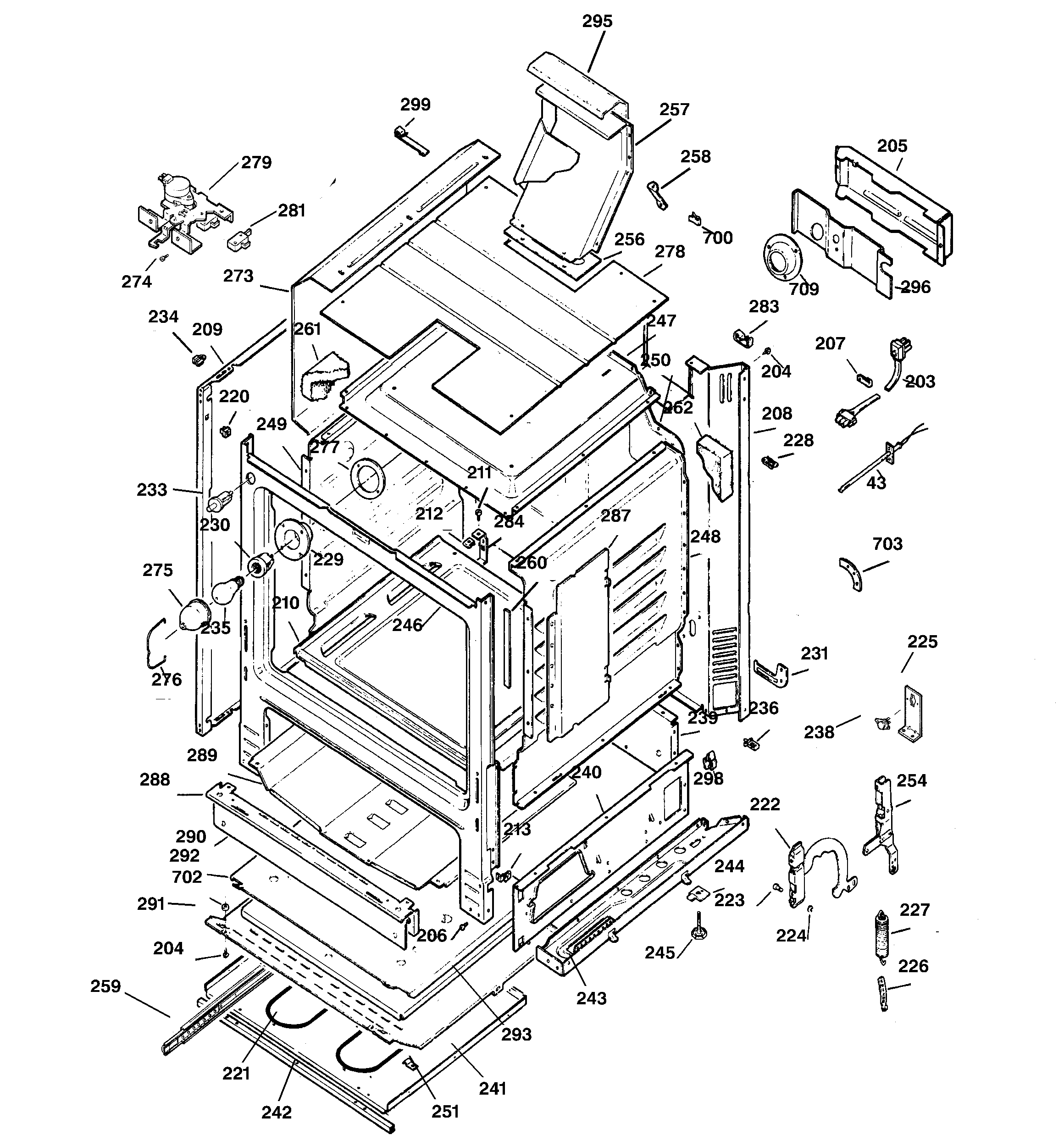 GE JGBP86WEB1WW body parts diagram