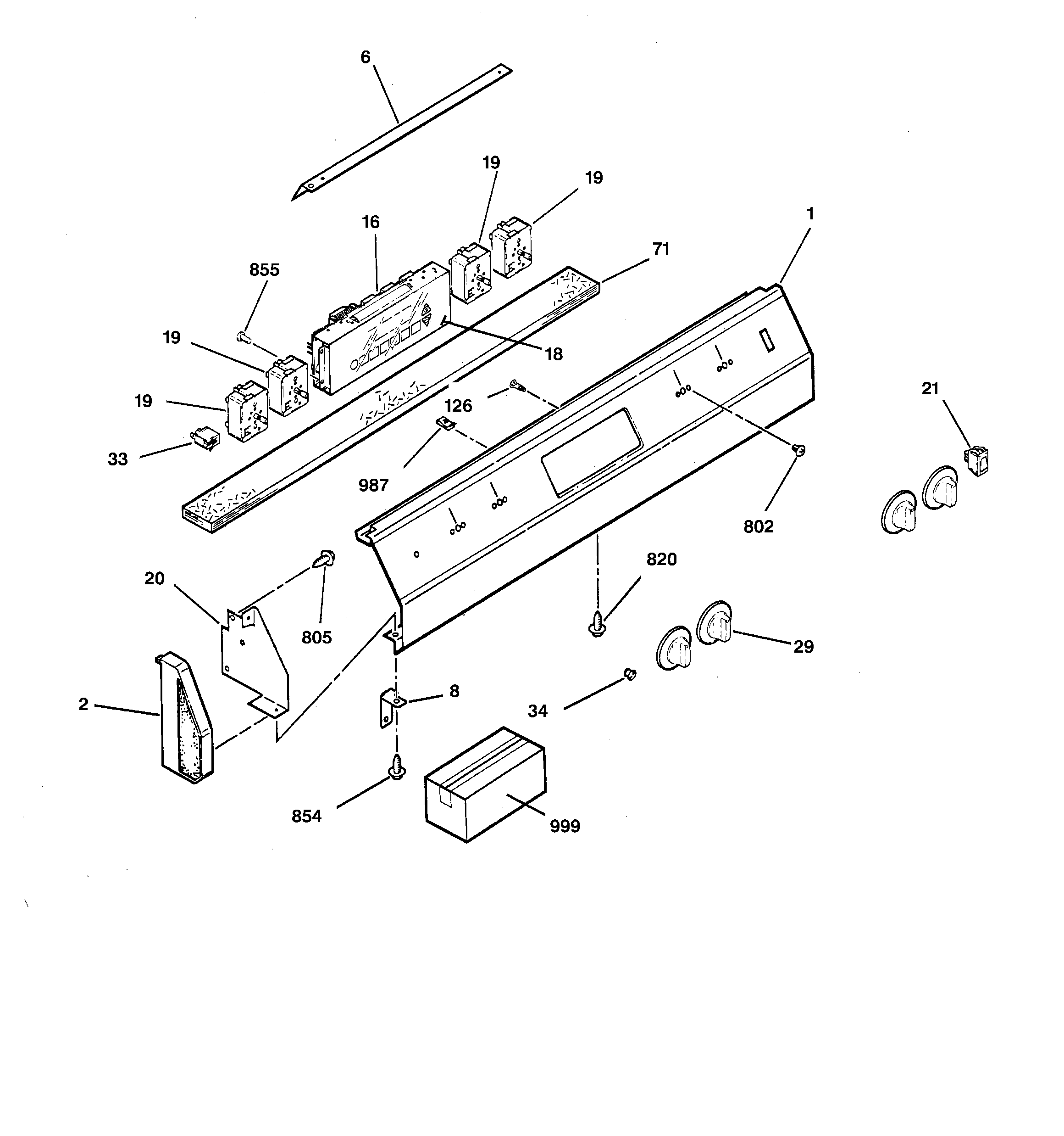 GE JDS26GV1WH control panel diagram