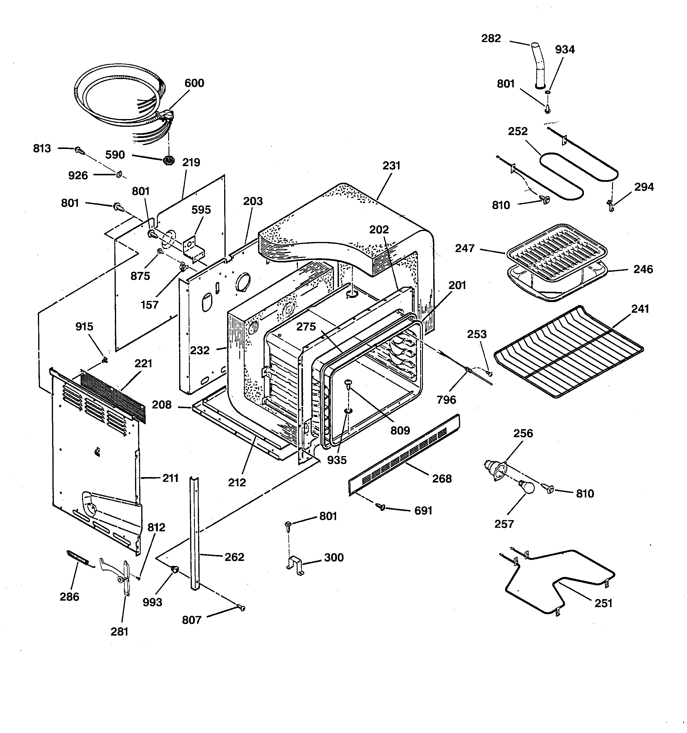 GE JDS26GV1WH body parts diagram