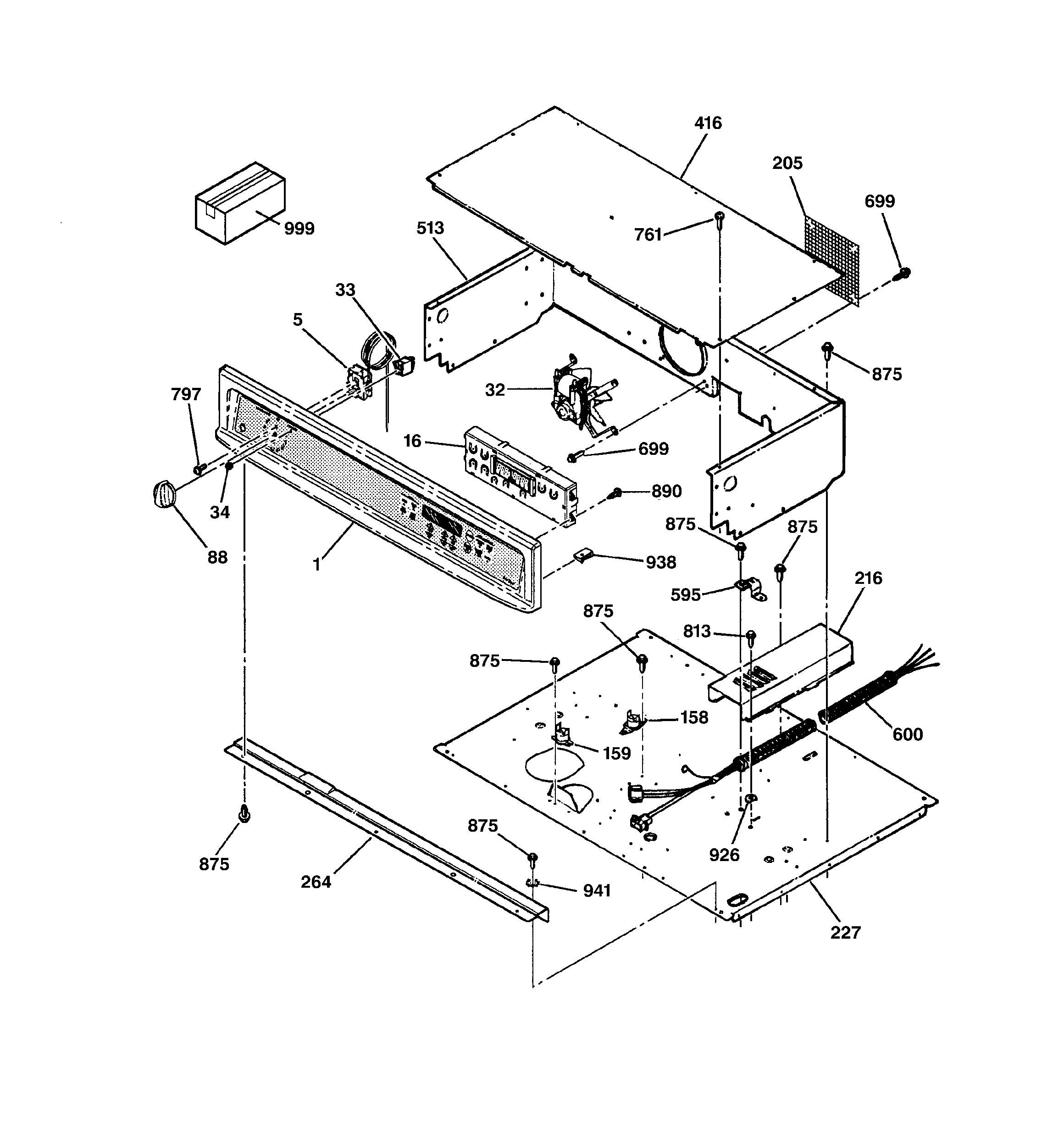 GE JTP27BA2BB control panel diagram