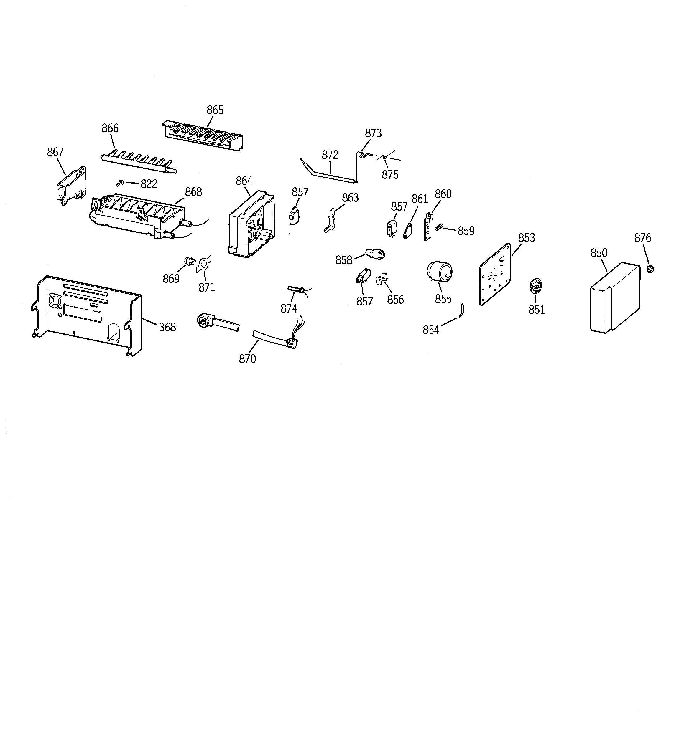 GE TPX24PBDABB icemaker wr30x0328 diagram