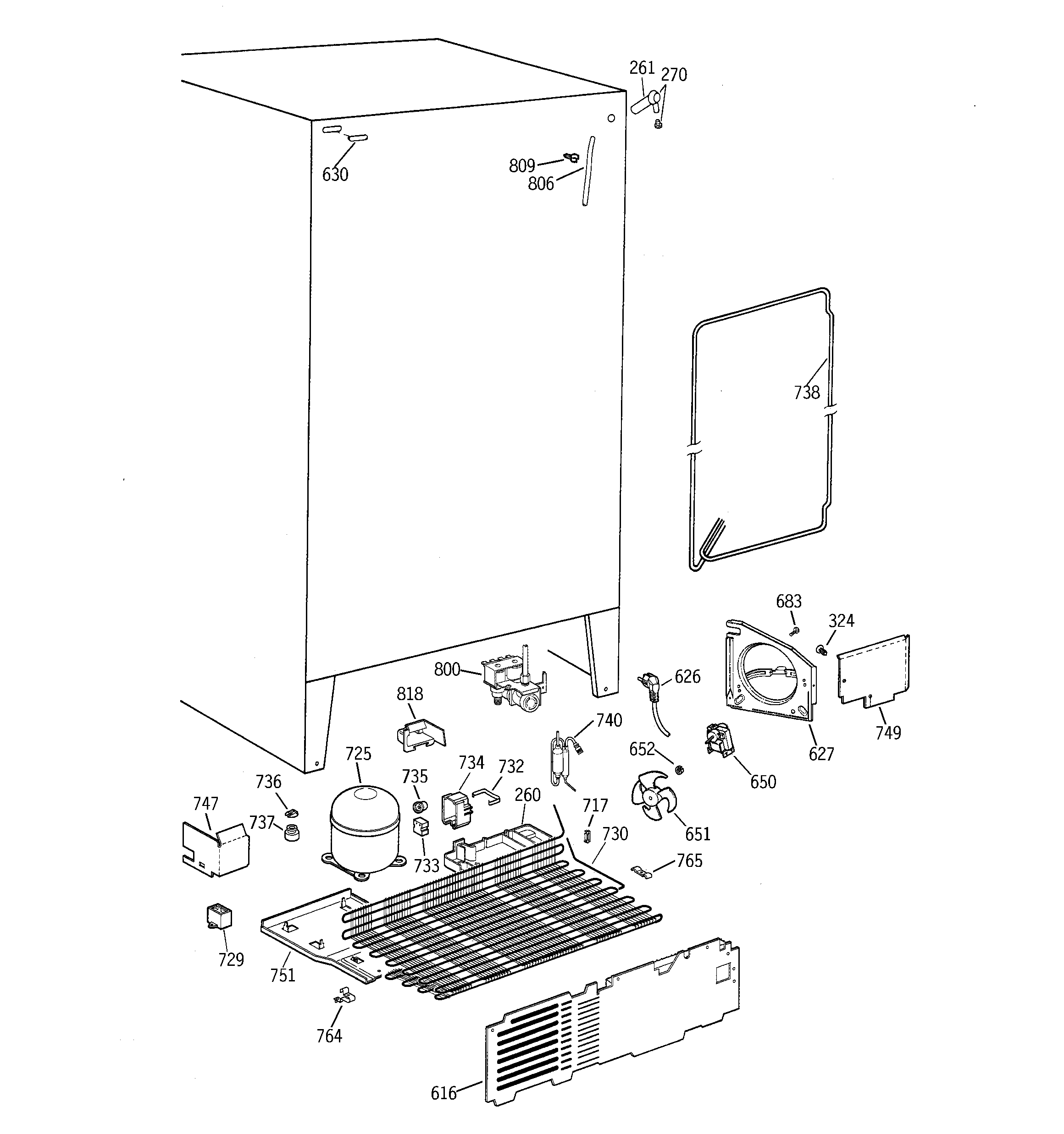 GE TPX21PRDABB unit parts diagram