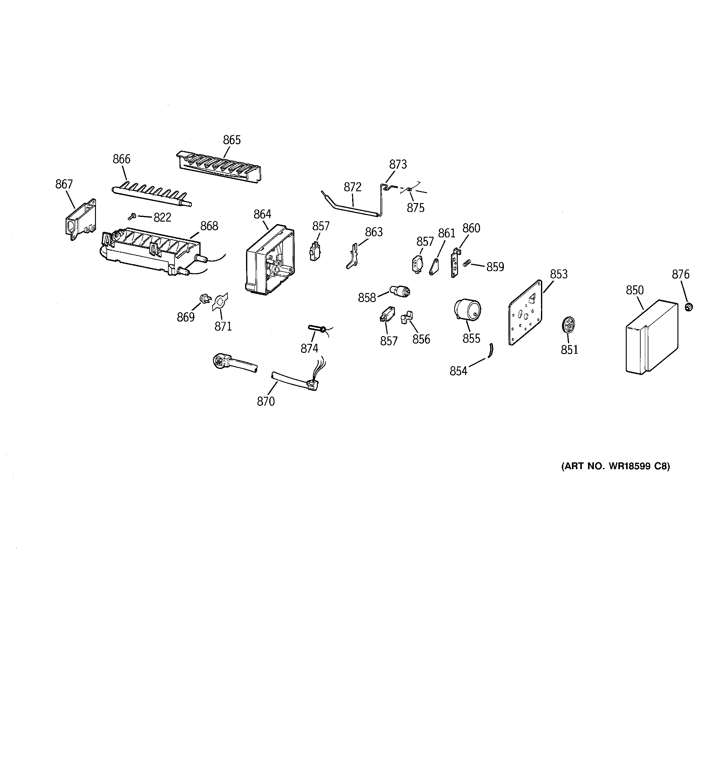 GE TPX24BRDAWW icemaker wr30x0328 diagram