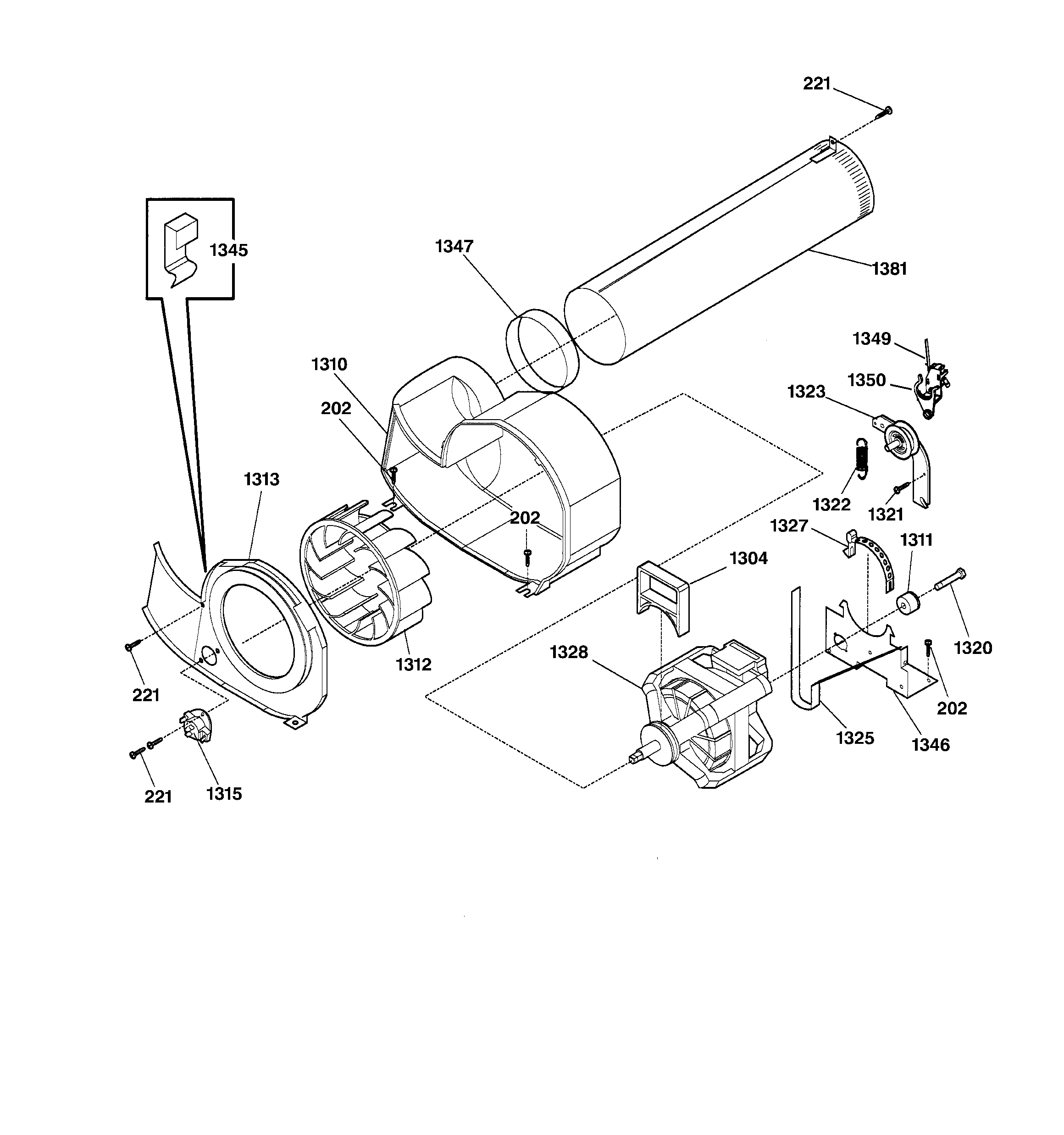 GE DCD330GY1AC motor diagram