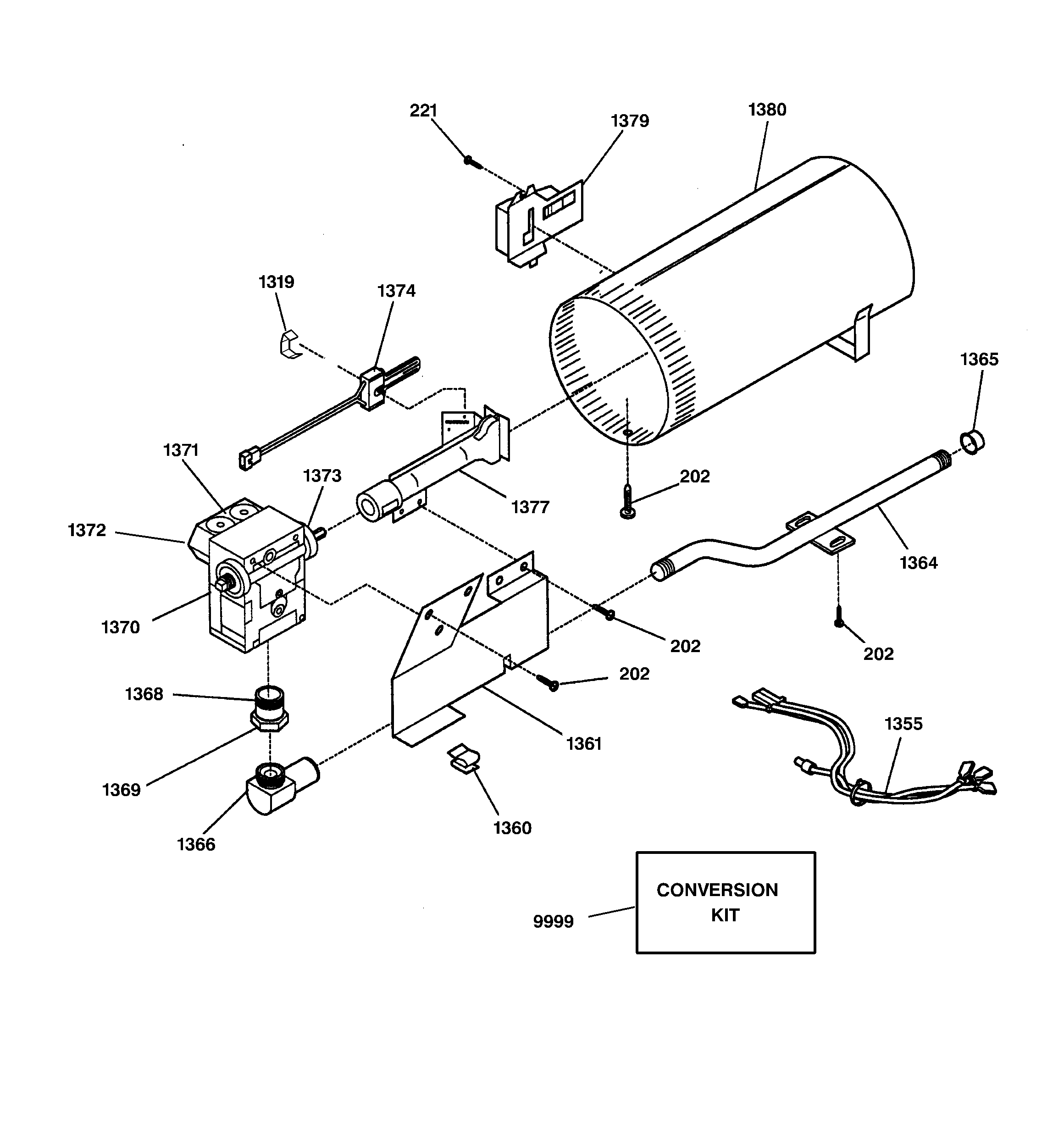 GE DCD330GY1AC burner diagram