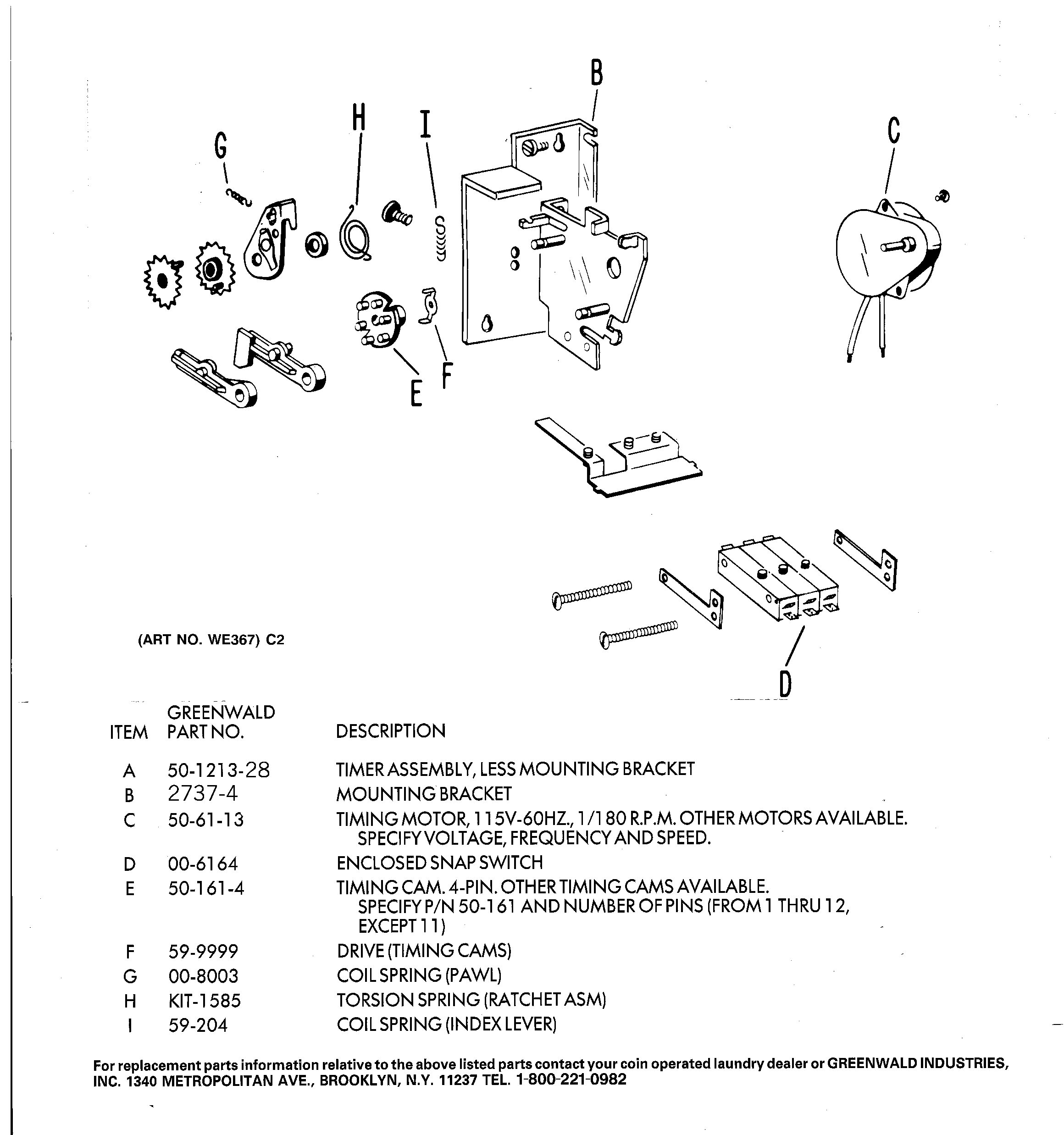 GE DCD330GY1AC timer assembly diagram