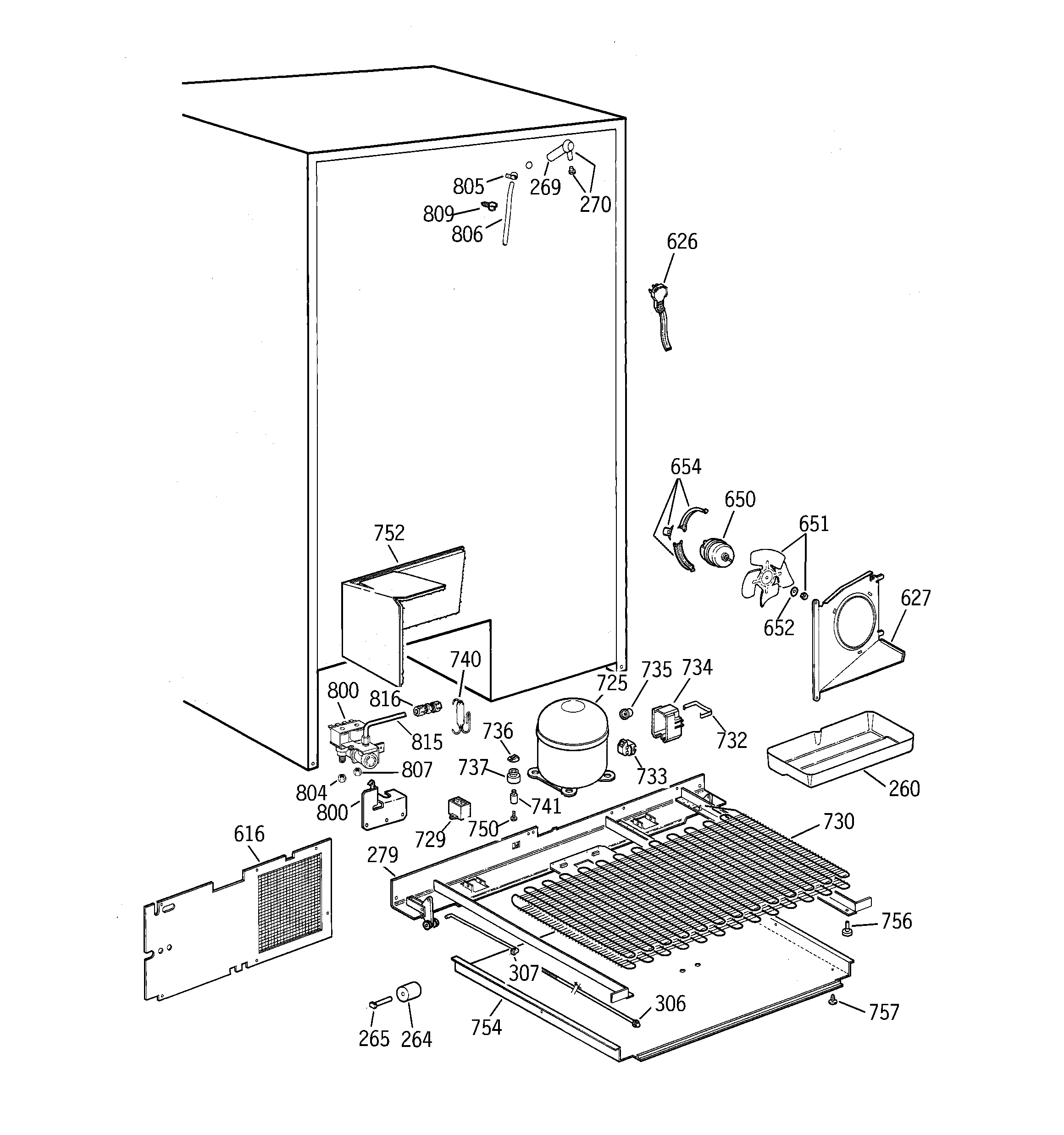 GE TPG24PFDABB unit parts diagram