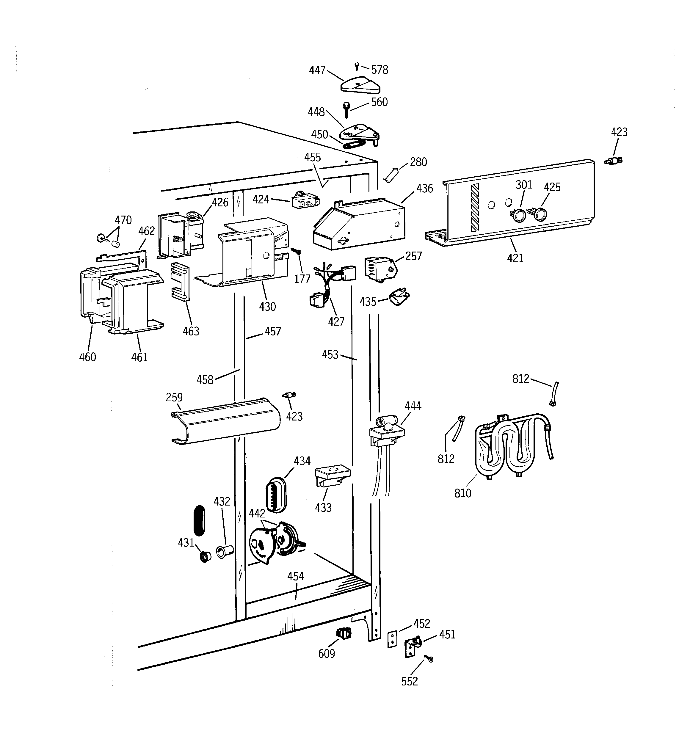 GE TFK22PRDAWW fresh food section diagram