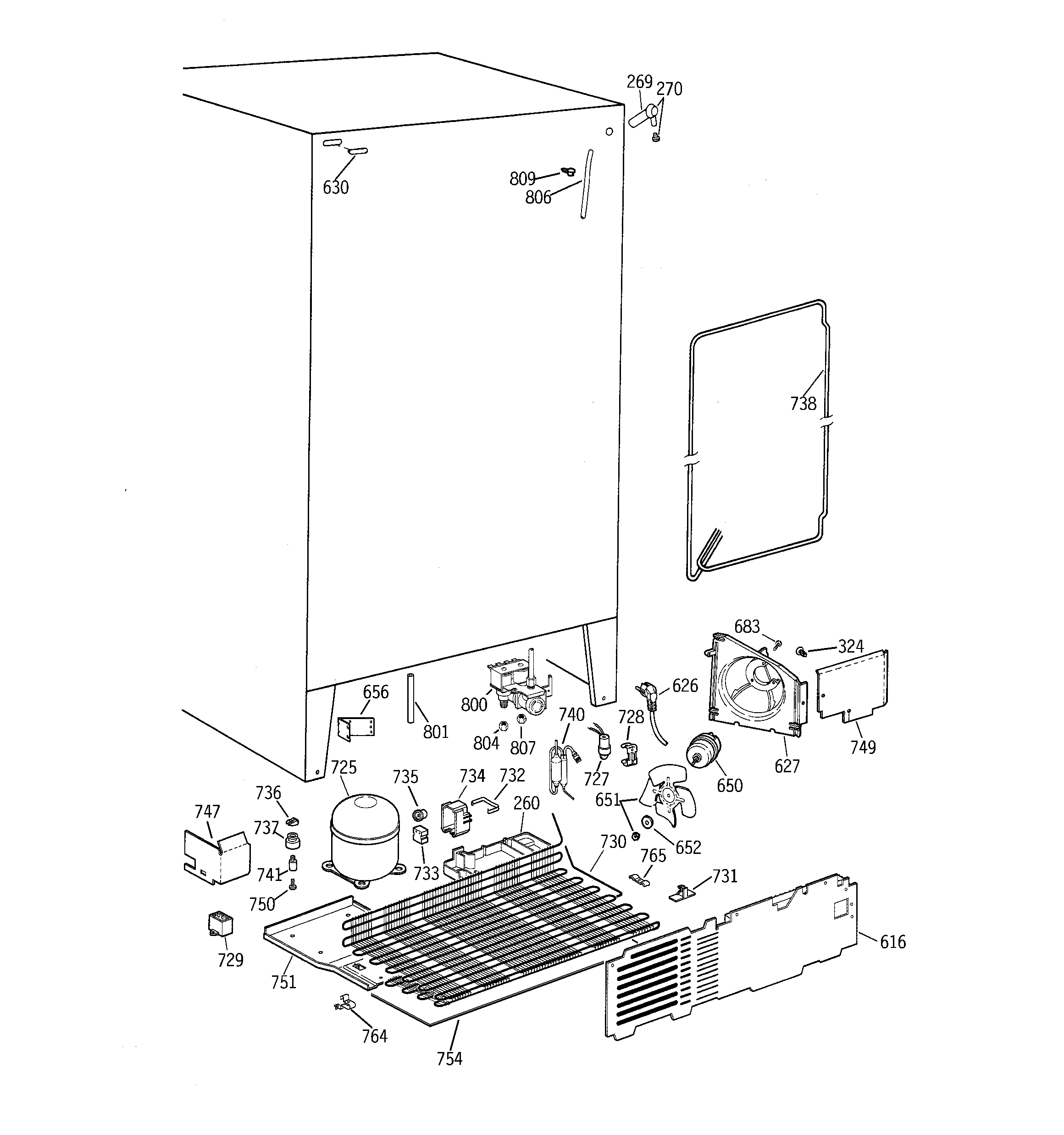 GE TFK22PRDAWW unit parts diagram