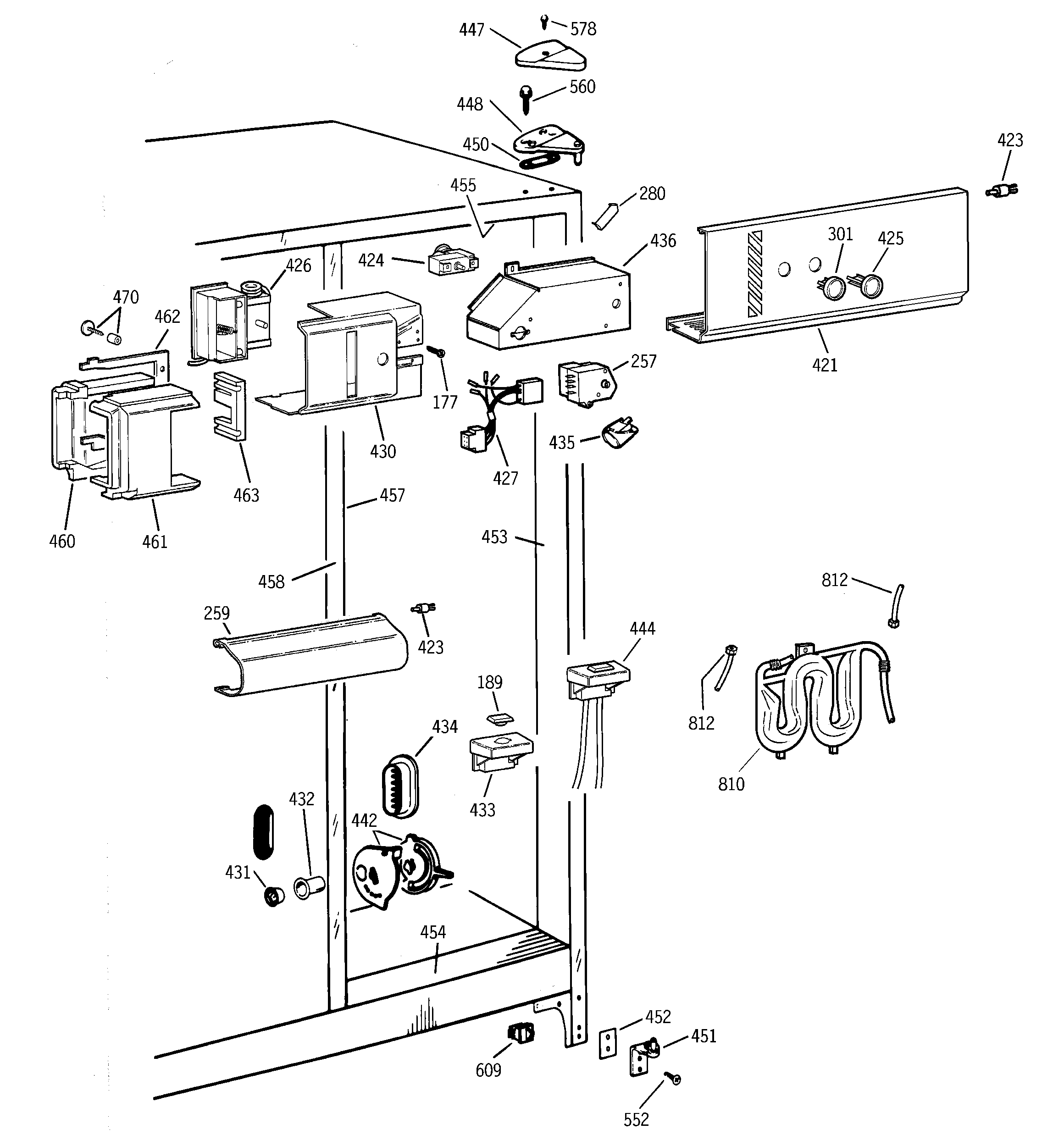 GE TFK26PRDAWW fresh food section diagram