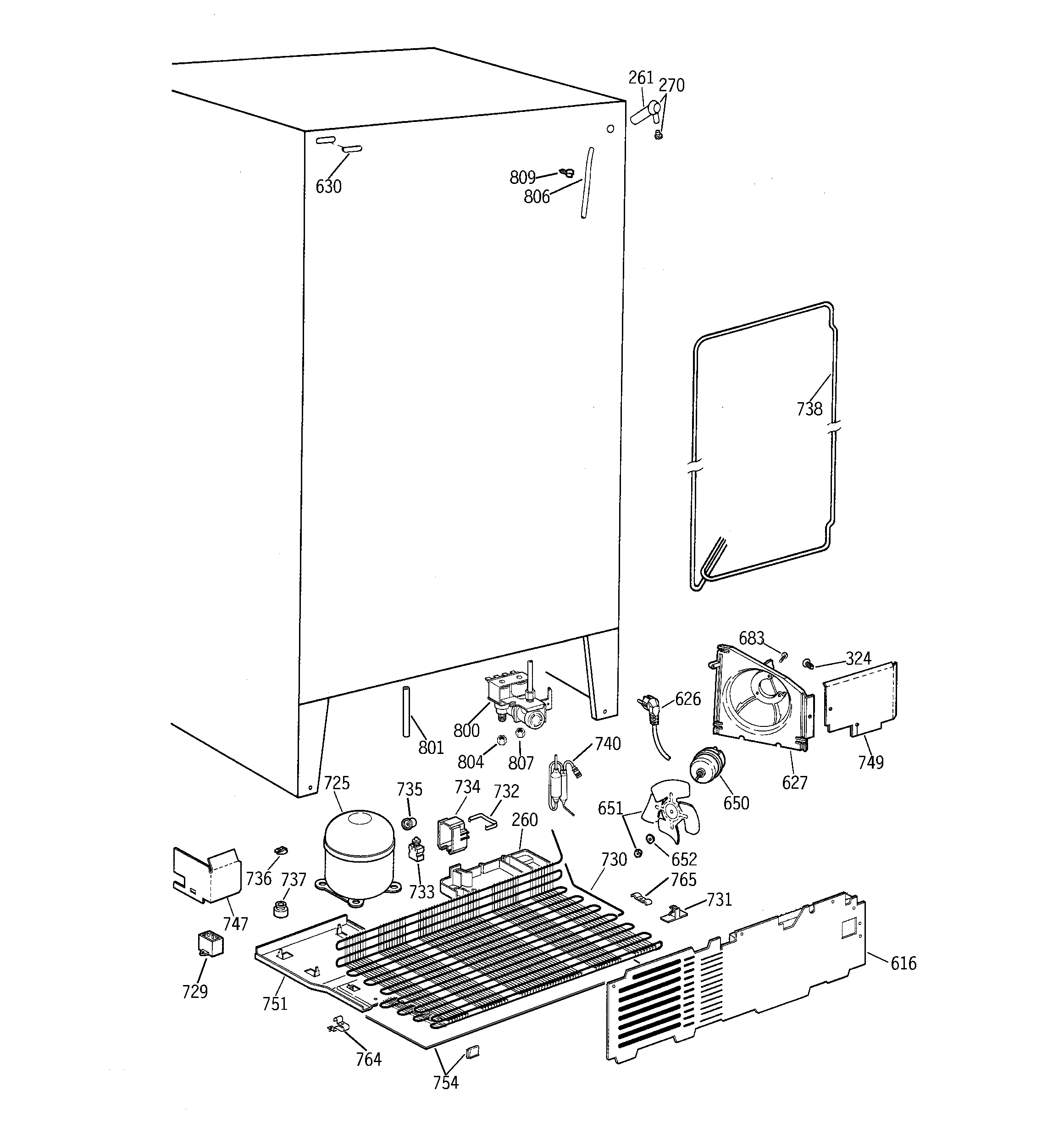 GE TPG21BRDAWW unit parts diagram