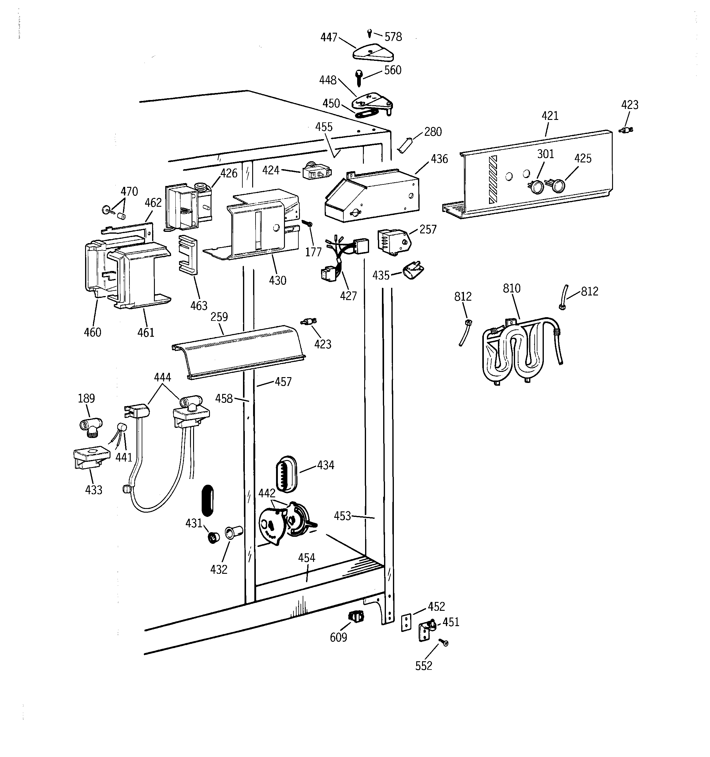 GE TFJ22PRDAAA fresh food section diagram