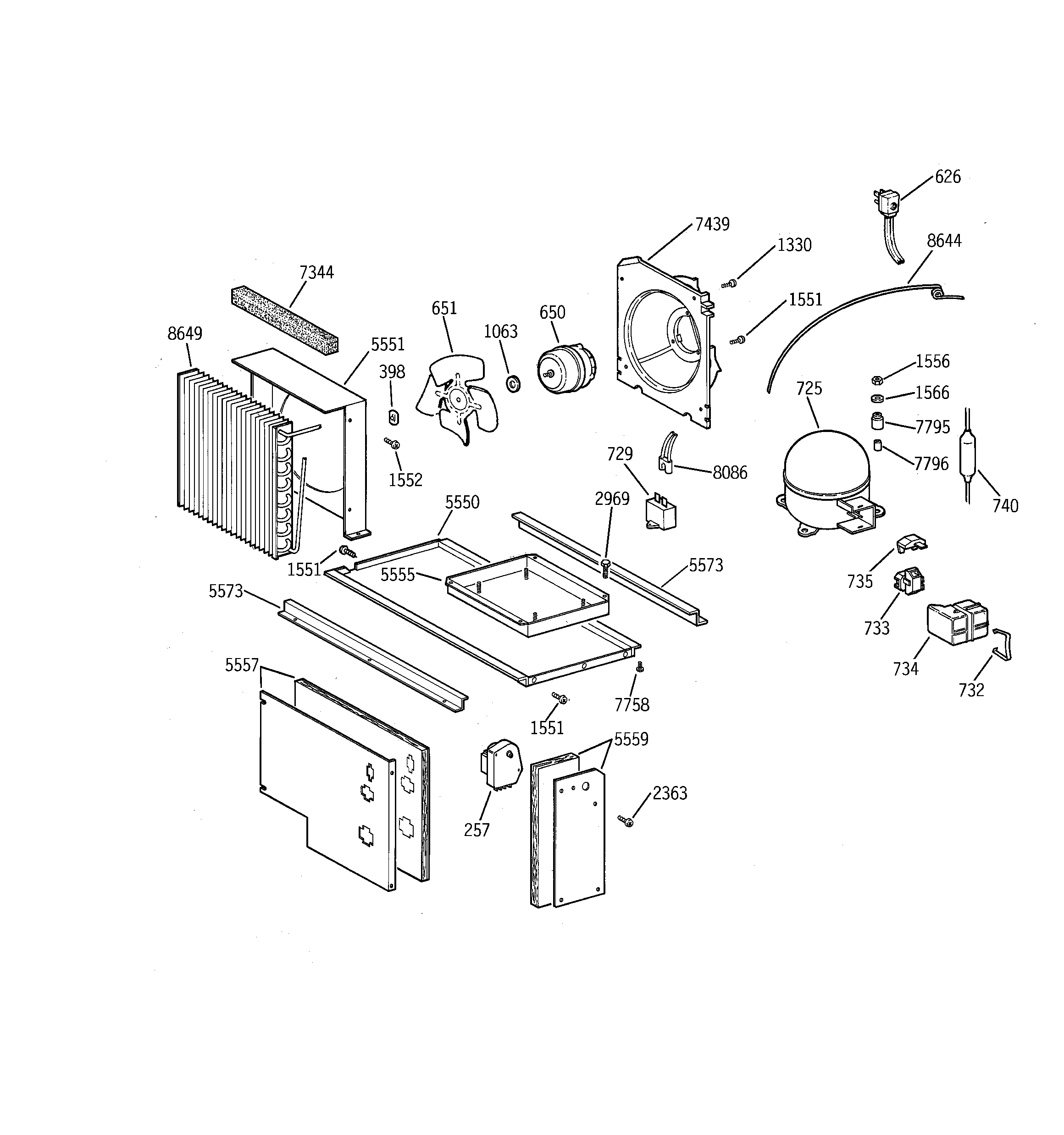 GE ZISS42NCASS unit parts diagram