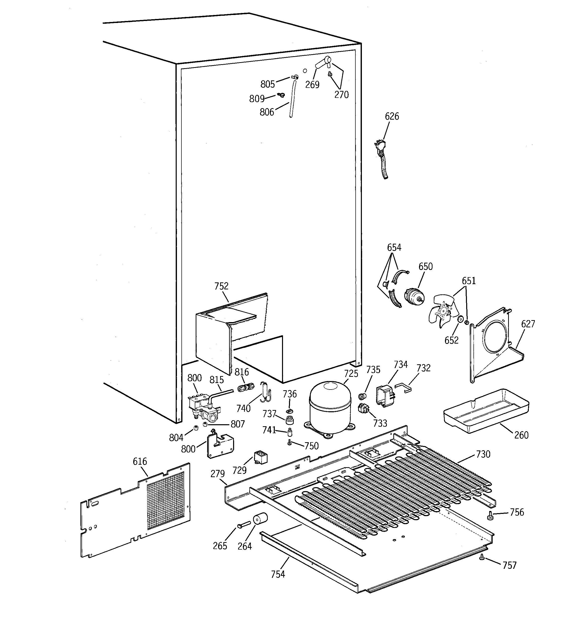 GE TFG28ZFCGWH unit parts diagram