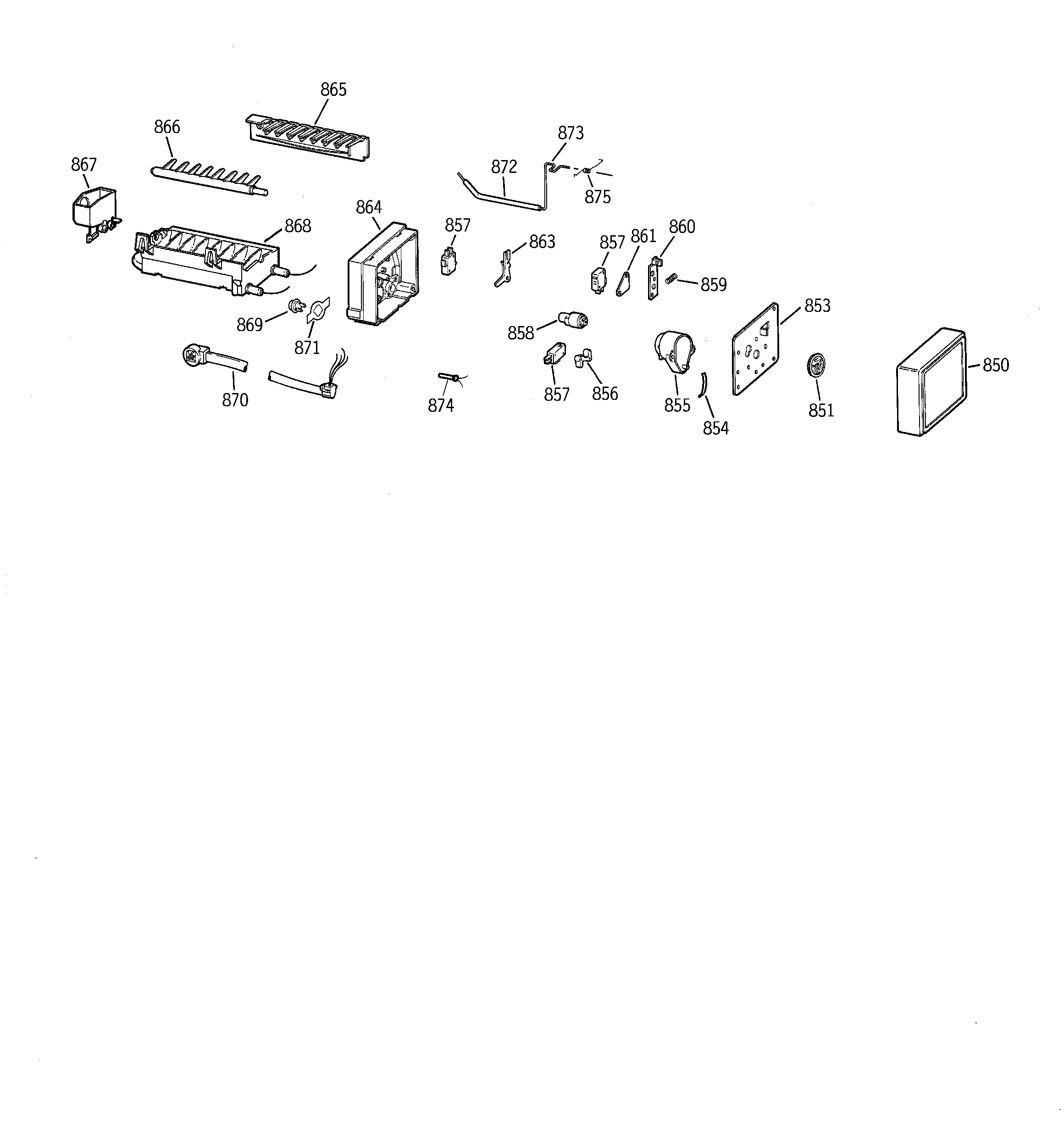 GE TFX22CRBGBB icemaker wr30x0327 diagram