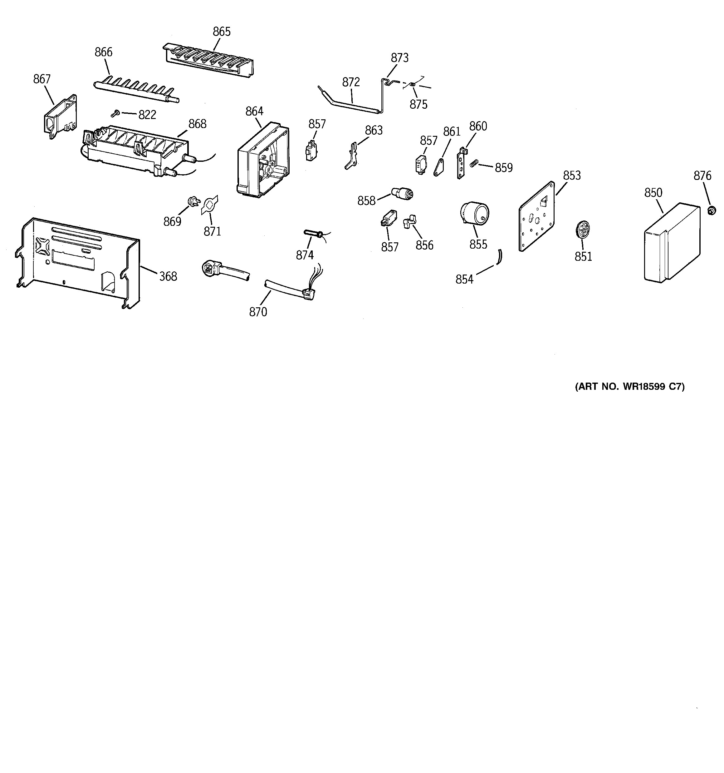GE TFM30PBBGWW icemaker wr30x0328 diagram