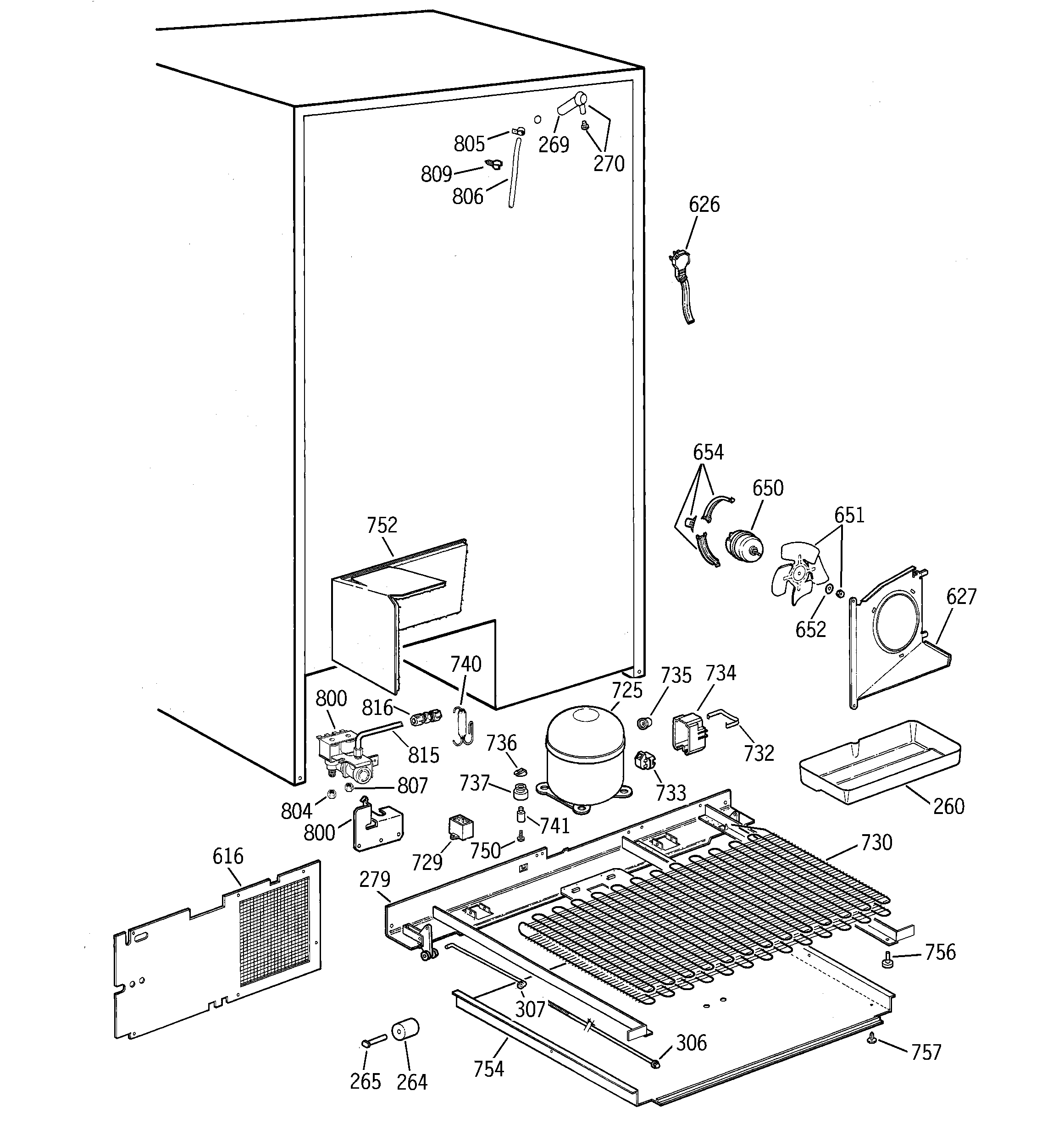 GE TPG24PFCGWW unit parts diagram