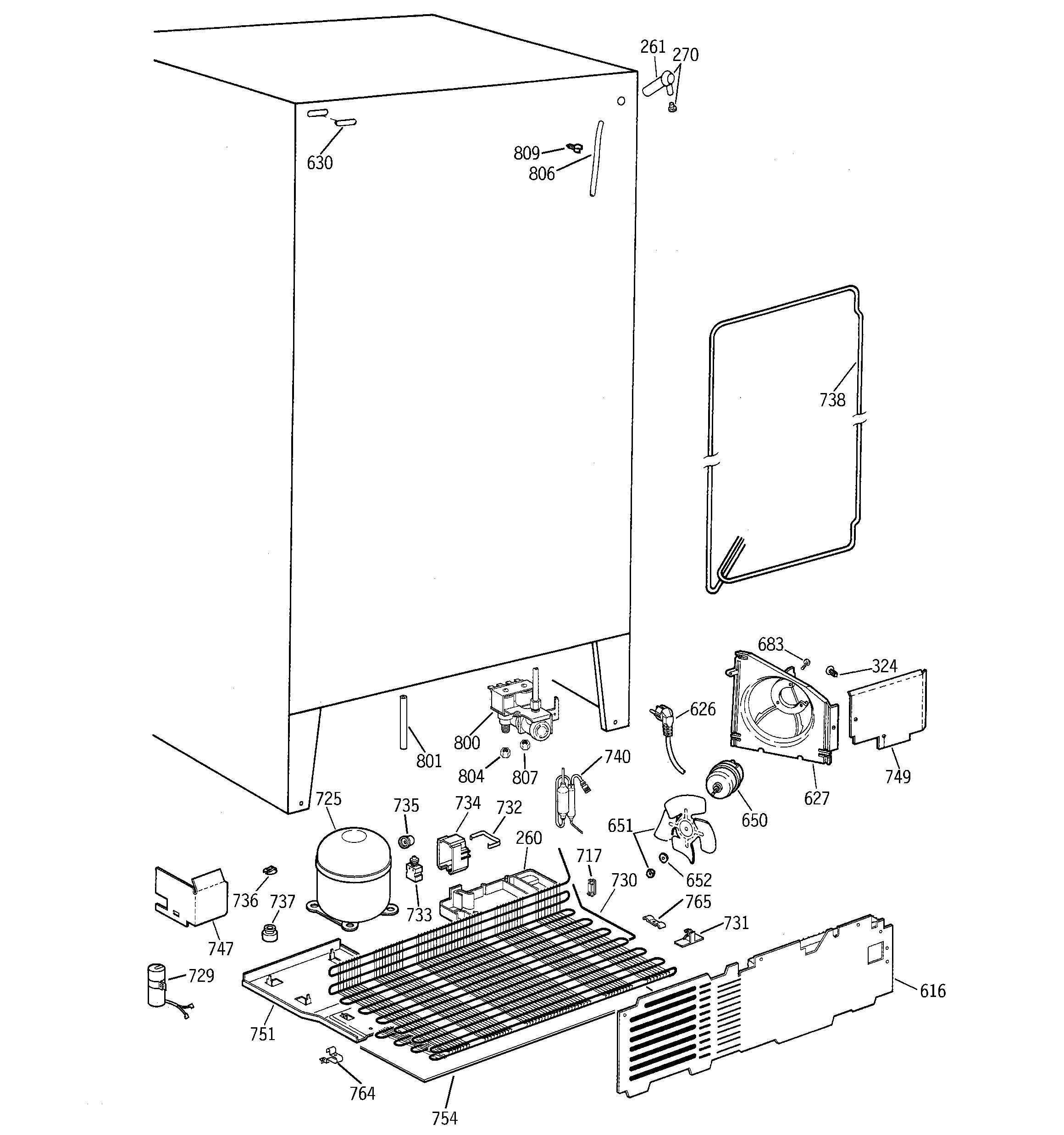 GE TPG21PRCGWW unit parts diagram