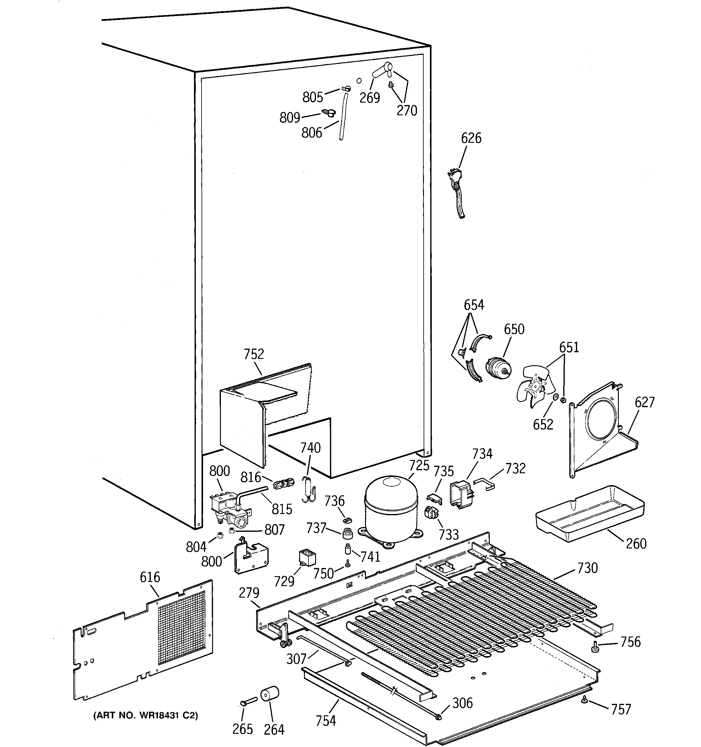 GE TPG24PRCCBS unit parts diagram