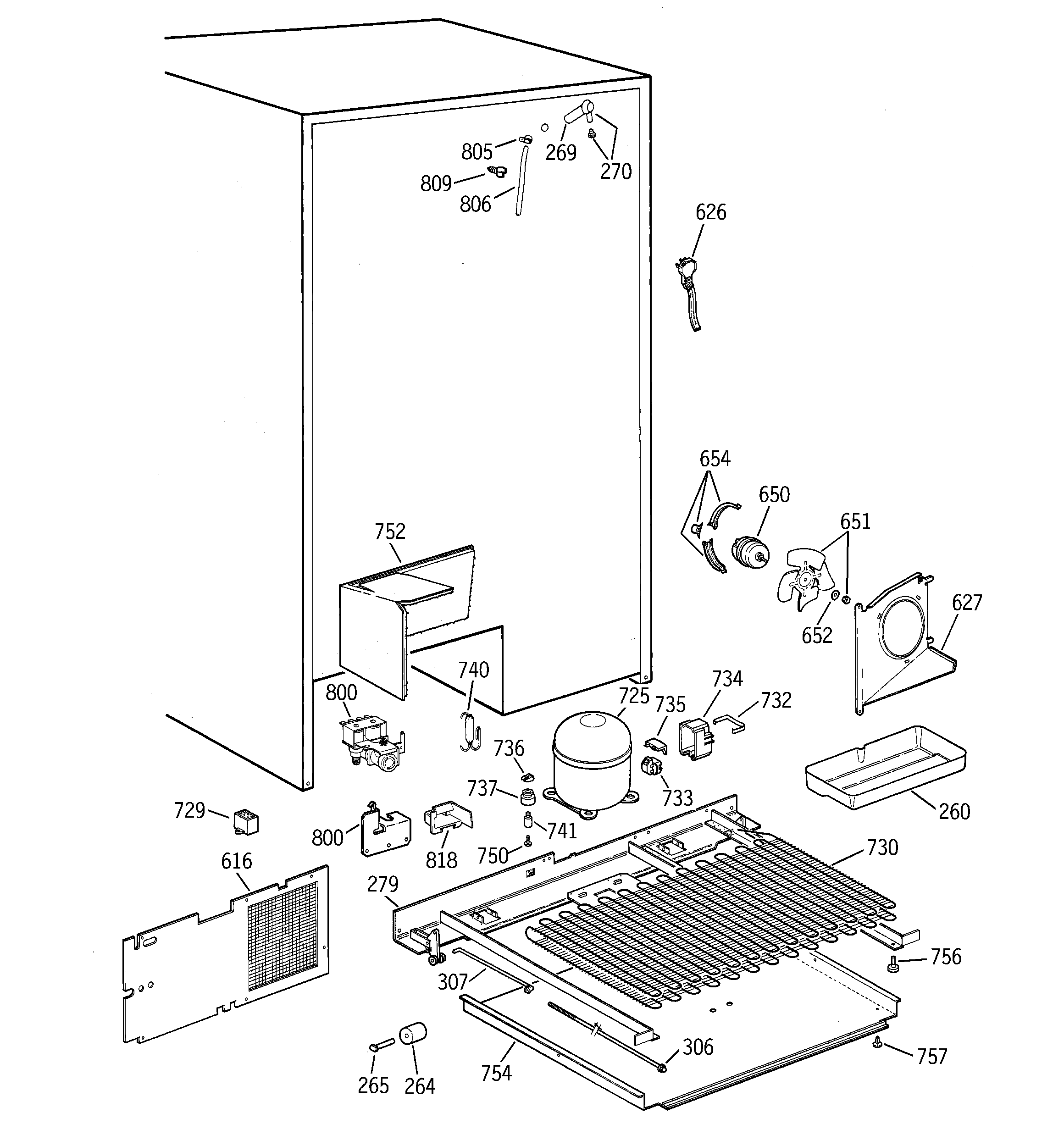 GE TPS24PIBGBS unit parts diagram