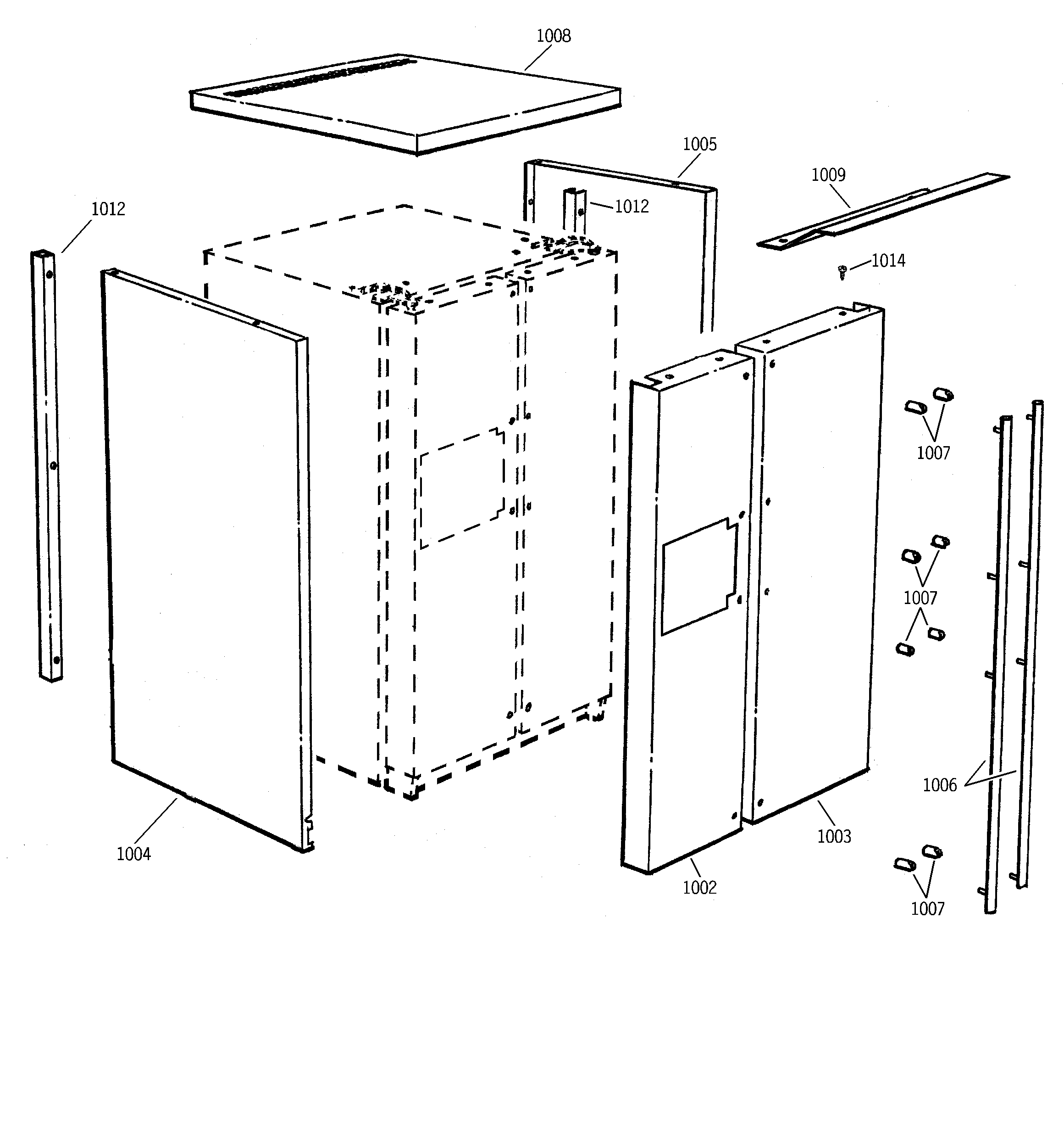 GE ZFSB27DAGSS stainless steel parts diagram