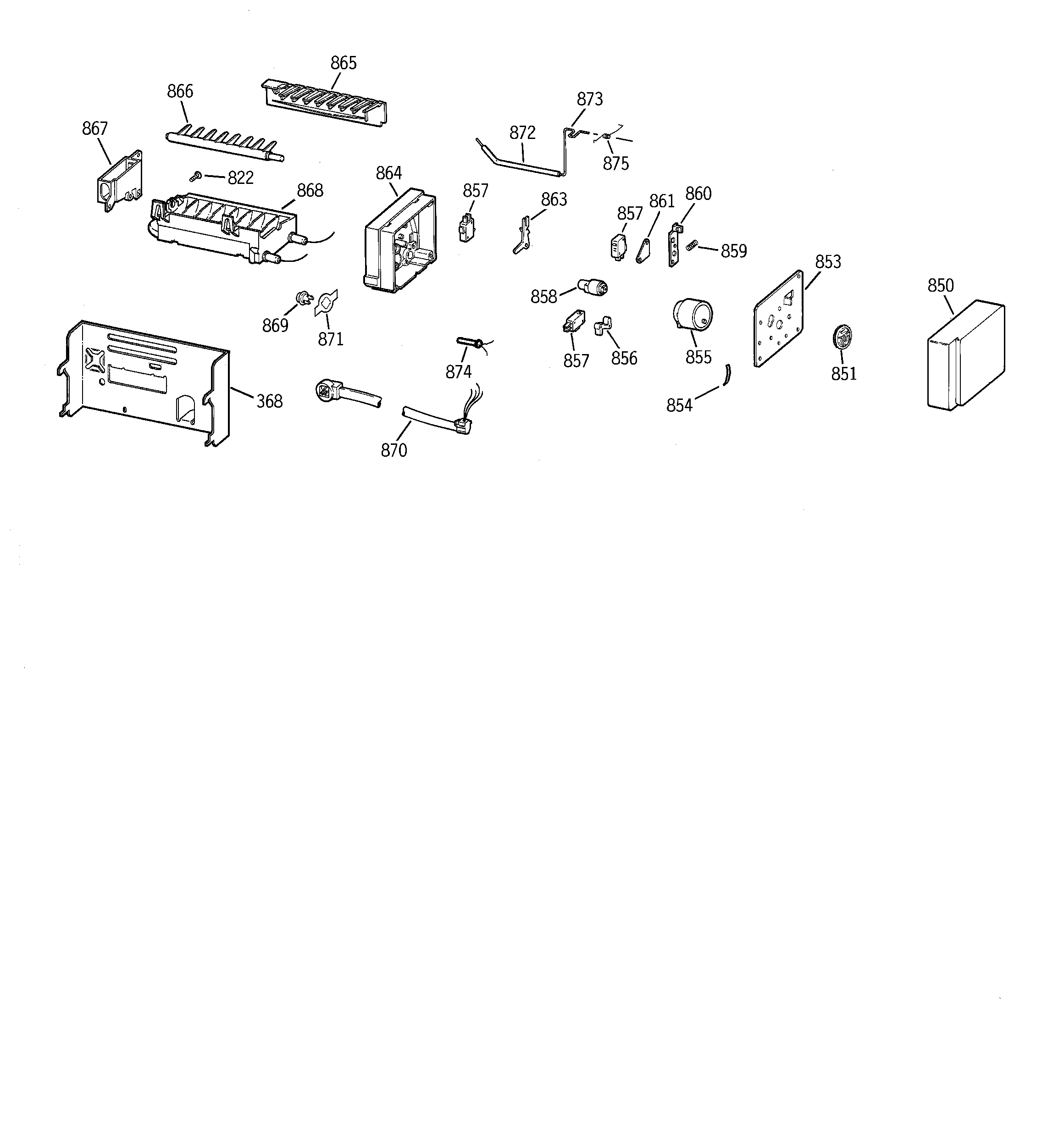 GE TFG28PFCEBS icemaker wr30x0331 diagram
