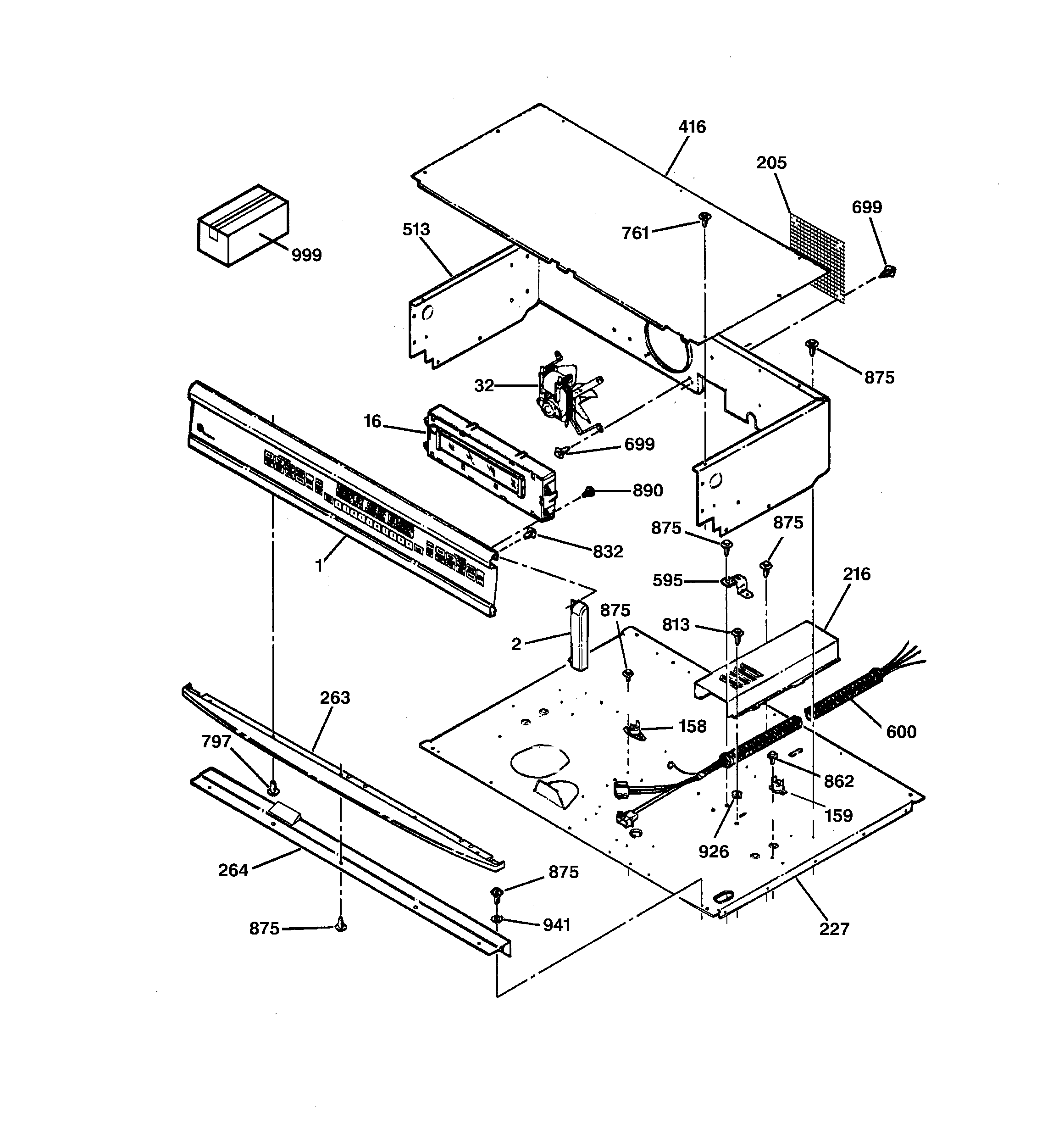 GE ZET757WA2WW control panel diagram