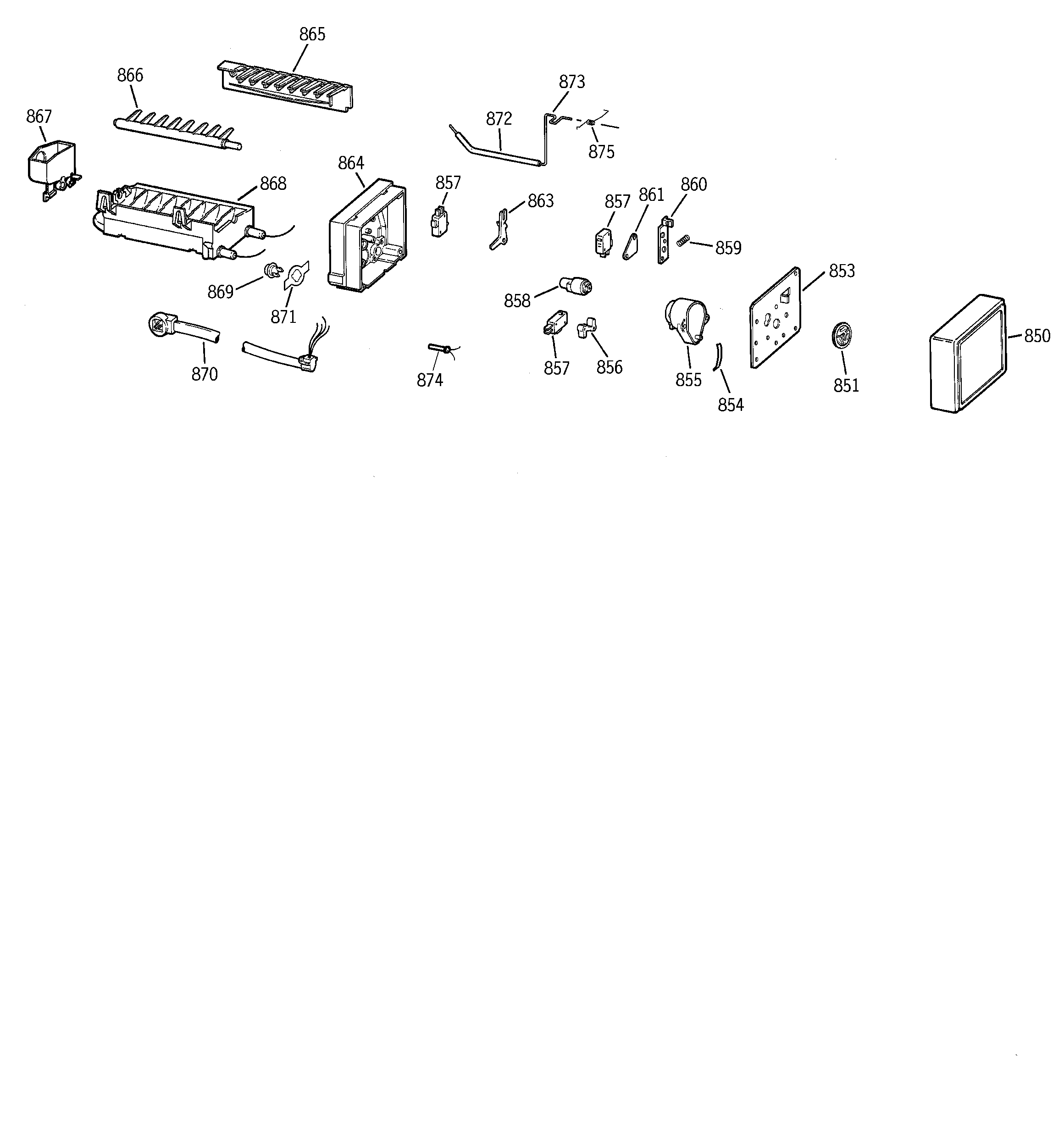 GE TFG20JRBKWH icemaker wr30x0330 diagram