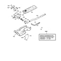 GE DPSR513GA0WW gas valve & burner assembly diagram