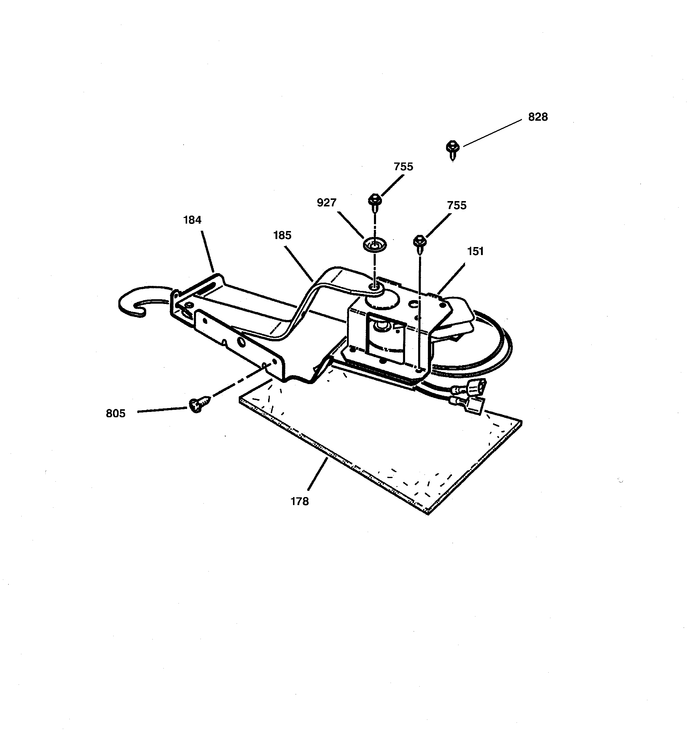 GE JCSP39WW3WW door lock diagram