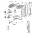 GE TBG19PADARWW freezer door diagram