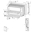 GE TBG21JADARWW freezer door diagram