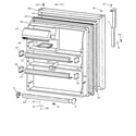 GE TBG21JADARWW fresh food door diagram