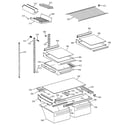 GE TBG21JADARWW shelf parts diagram