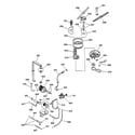 GE ZBD5900F00SS motor-pump & spray arm assembly diagram