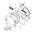 GE DBL333EA0WW front panel & lint filter diagram